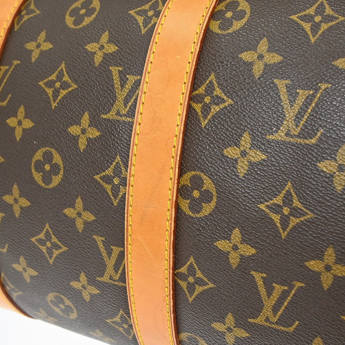 Louis Vuitton Keepall Monogram Brown Canvas Travel Bag Bag (Pre-Owned)
