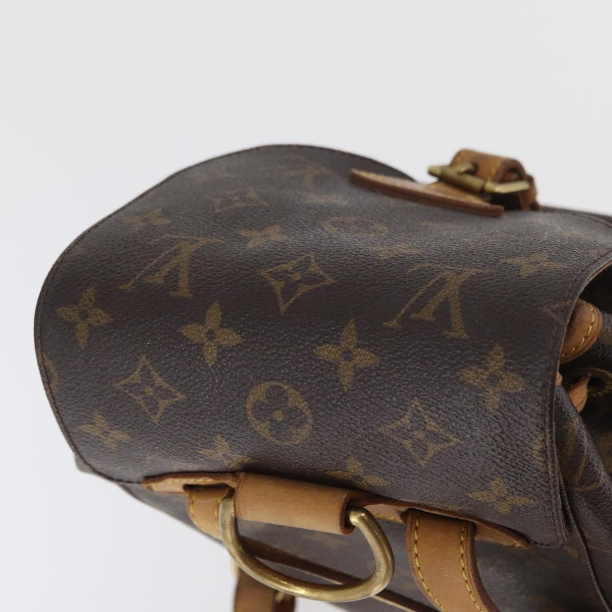 Louis Vuitton Vintage Montsouris Monogram Canvas Brown Canvas Backpack Bag (Pre-Owned)