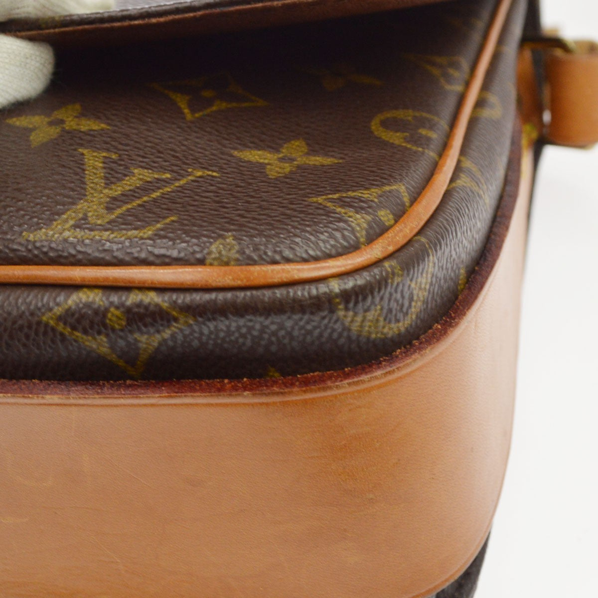 Louis Vuitton Cartouchiere Monogram Canvas Brown Canvas Handbag (Pre-Owned)