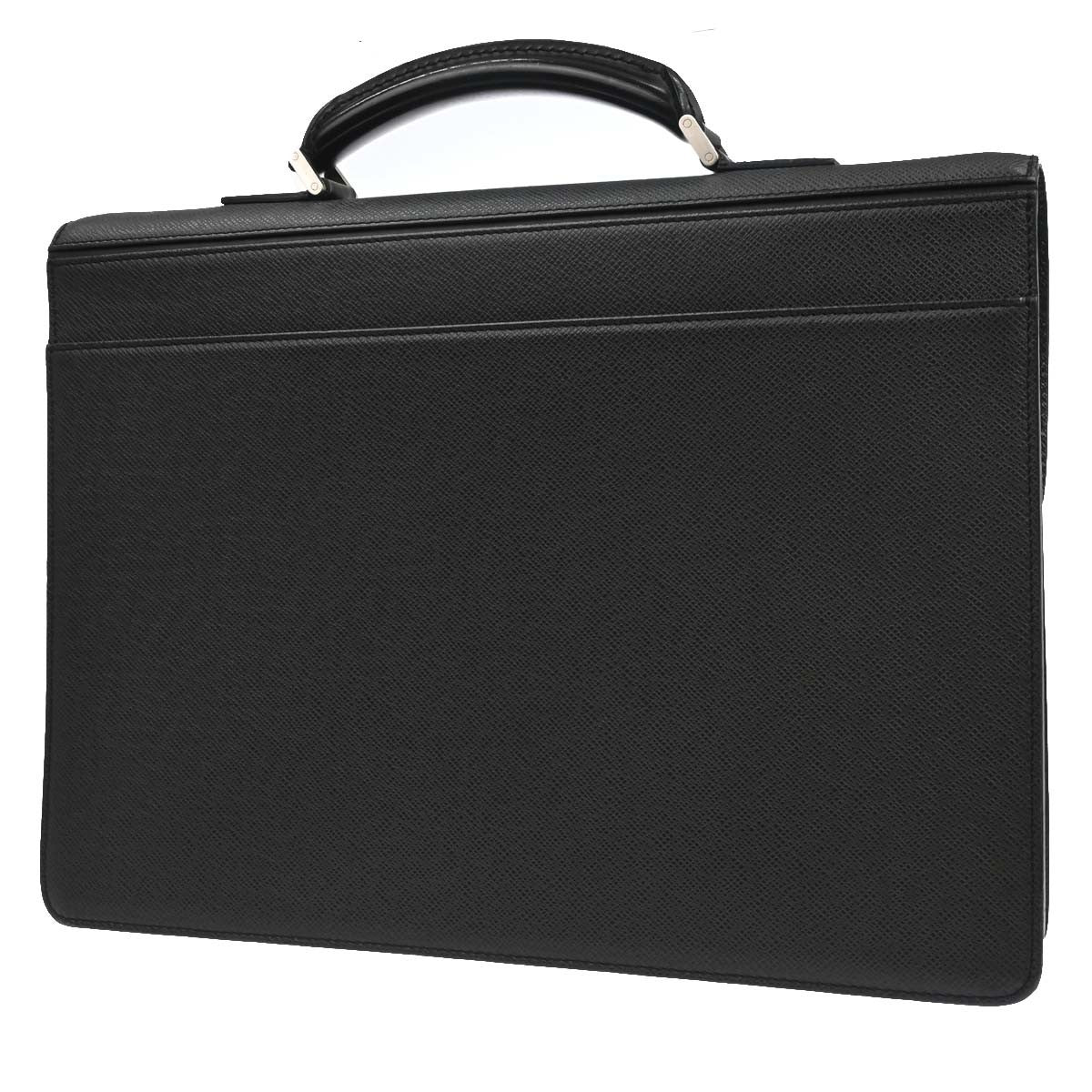Louis Vuitton Robusto Taiga Black Leather Briefcase Bag (Pre-Owned)