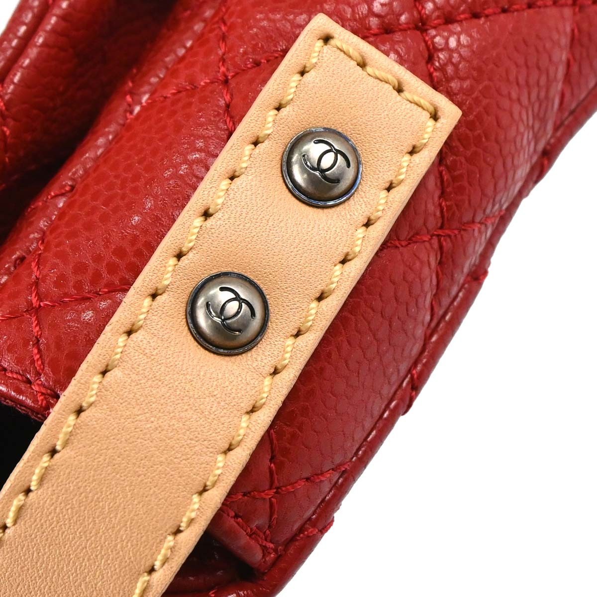 Chanel Reissue 2.55 Belt Quilted Aged Calfskin Red Leather Shoulder Bag Bag (Pre-Owned)