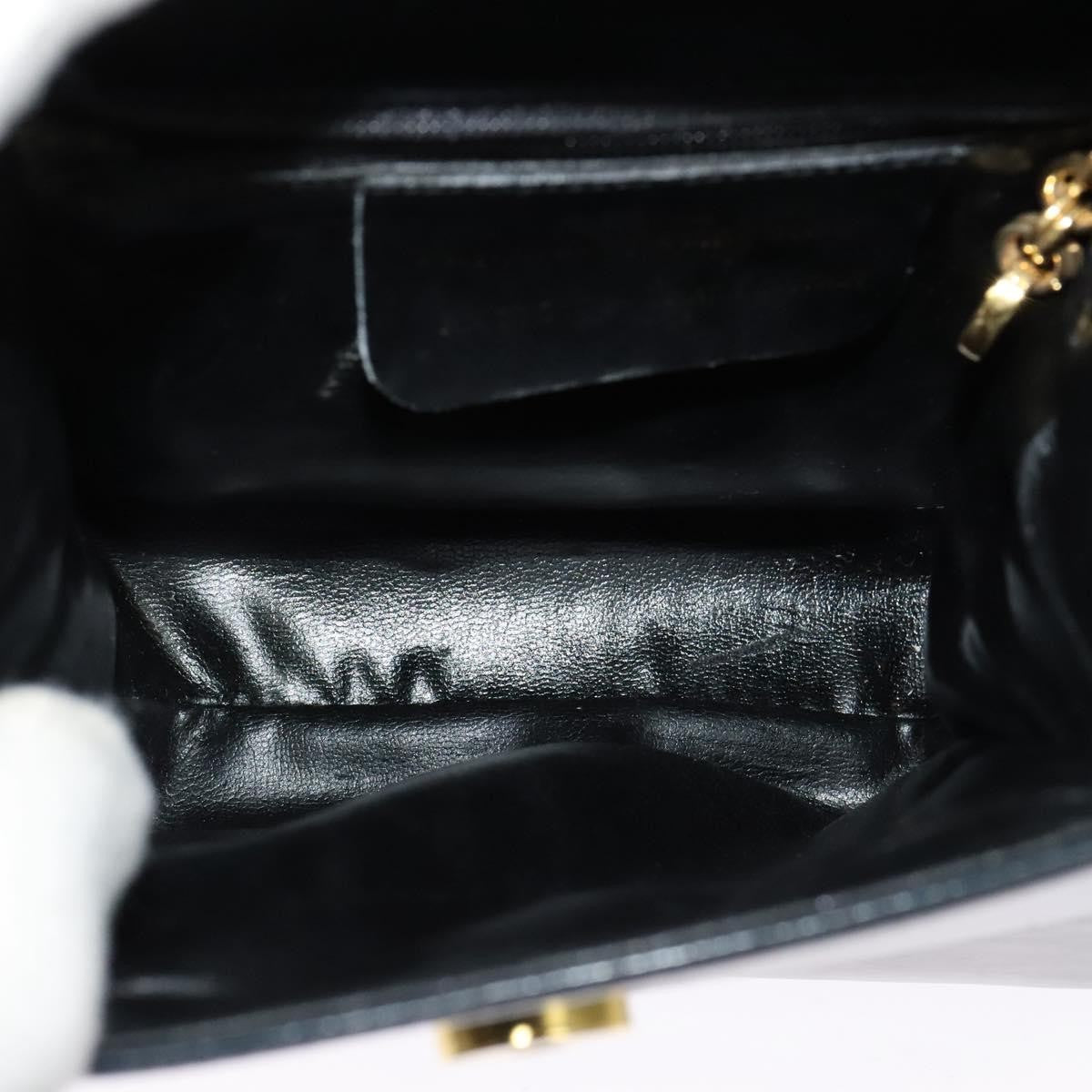 Salvatore Ferragamo Vintage Leather Navy Leather Handbag (Pre-Owned)