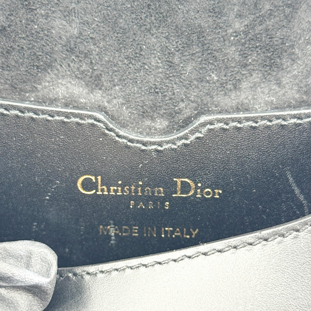 Christian Dior Bobby Flap Leather Black Calfskin Shoulder Bag Bag (Pre-Owned)