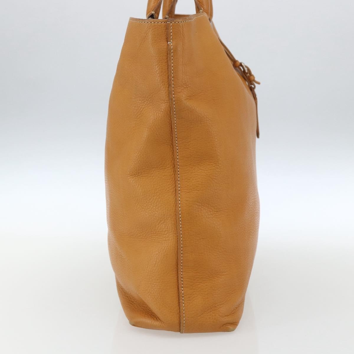 Prada Convertible Shopper Vitello Daino Brown Leather Tote Bag Bag (Pre-Owned)