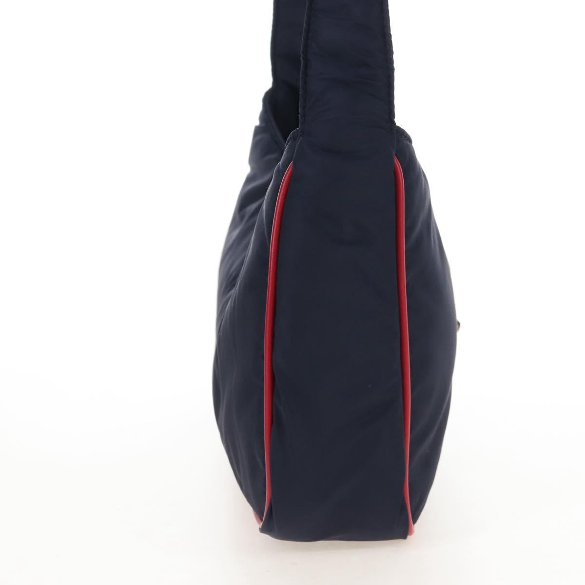 Saint Laurent Le 5 A 7 Hobo Nylon Navy Nylon Shoulder Bag Bag (Pre-Owned)