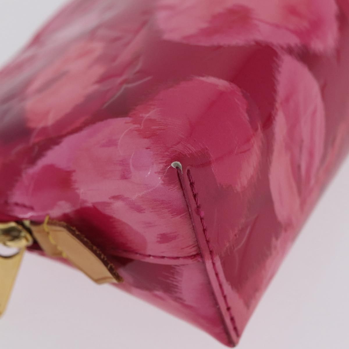 Louis Vuitton Cosmetic Case Limited Edition Monogram Vernis Ikat Pink Patent_Leather Toiletry Case Accessory (Pre-Owned)