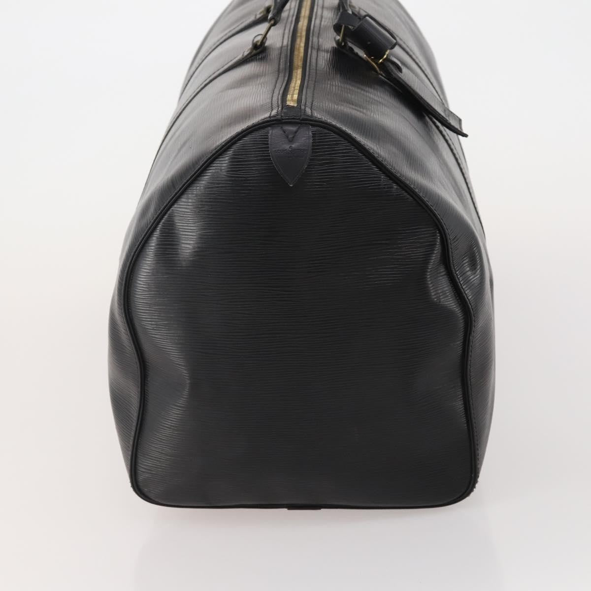 Louis Vuitton Keepall Epi Black Leather Travel Bag Bag (Pre-Owned)