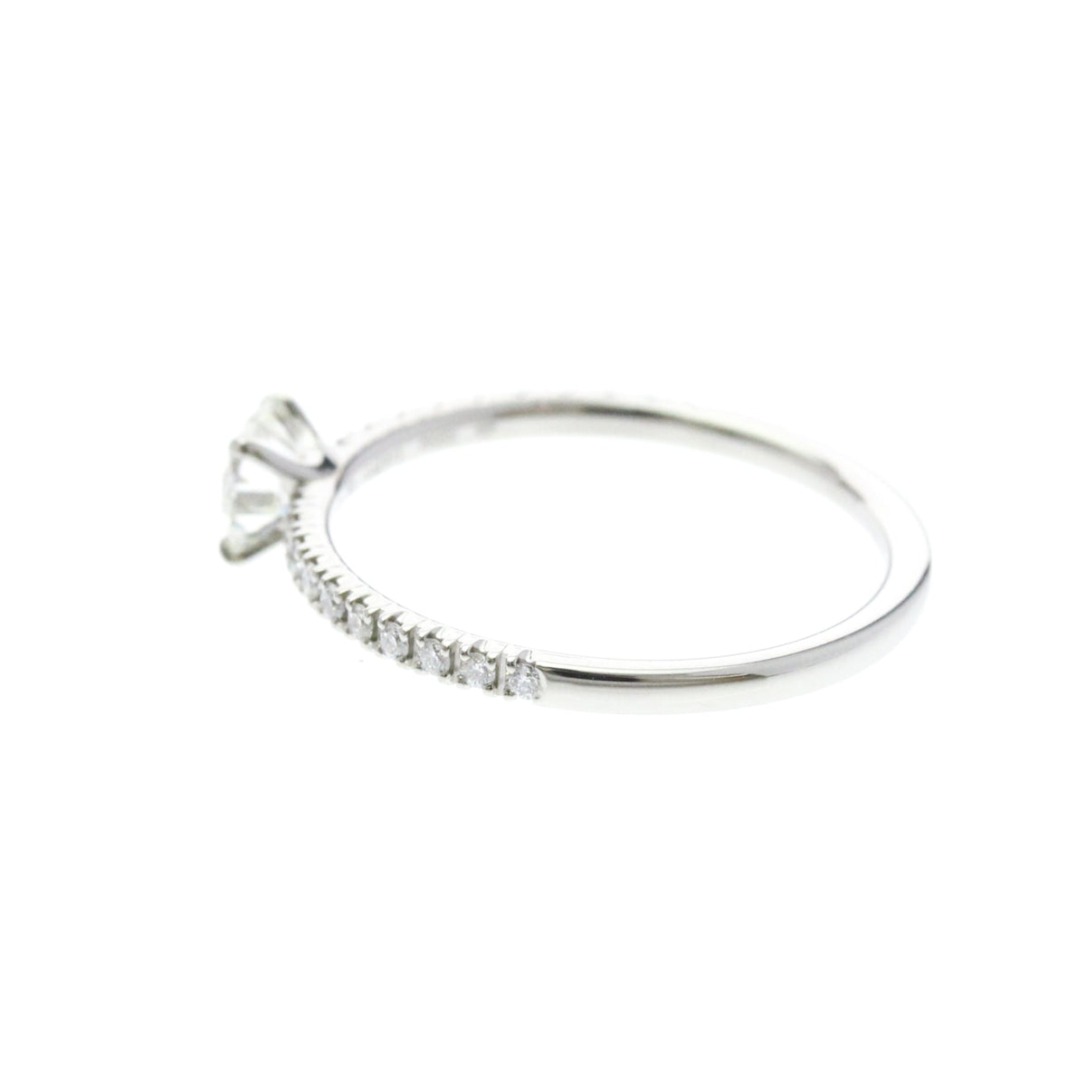 Cartier Etincelle De Cartier Solitaire Platinum With Rbc Diamond And Pave Diamonds G/Vs1 Silver Platinum Ring Jewelry (Pre-Owned)