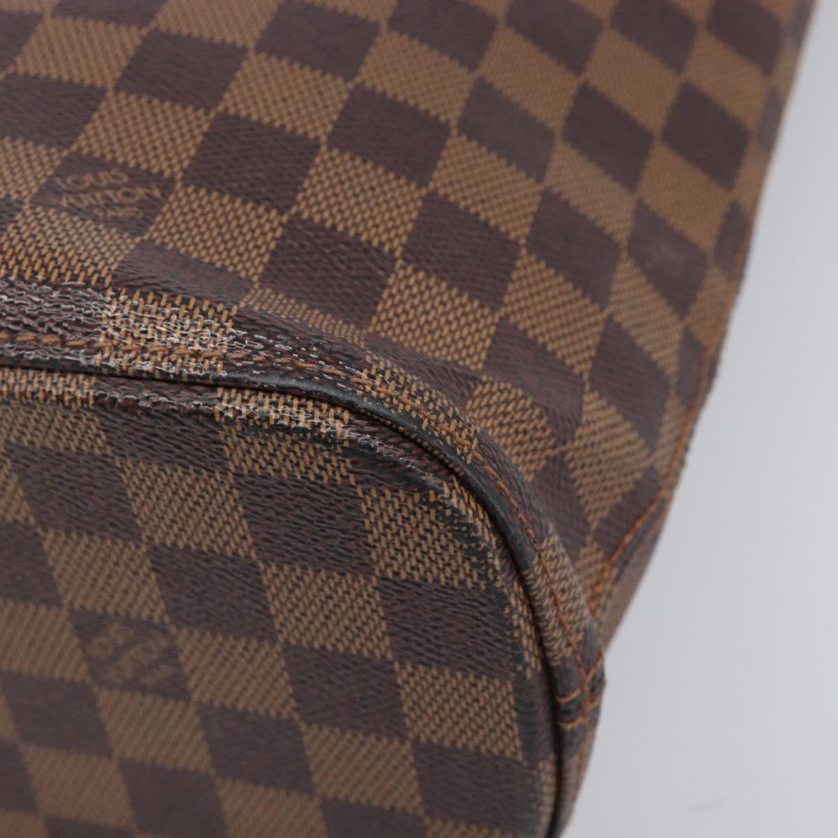 Louis Vuitton Vavin Damier With Leather Brown Canvas Handbag (Pre-Owned)