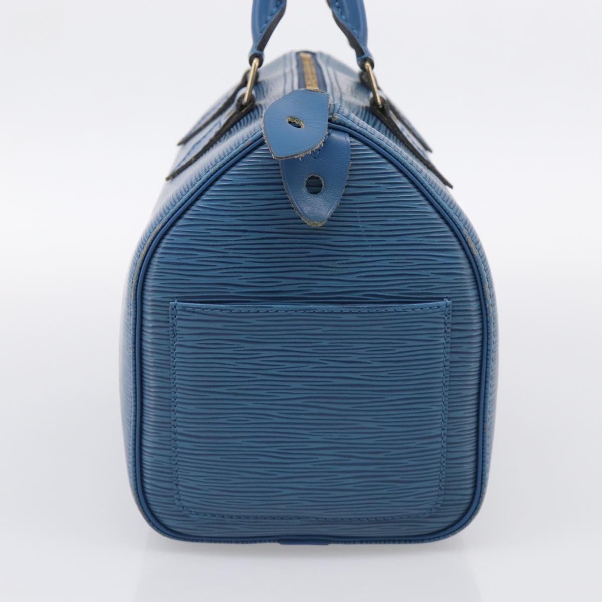Louis Vuitton Speedy Epi Leather Blue Leather Handbag (Pre-Owned)