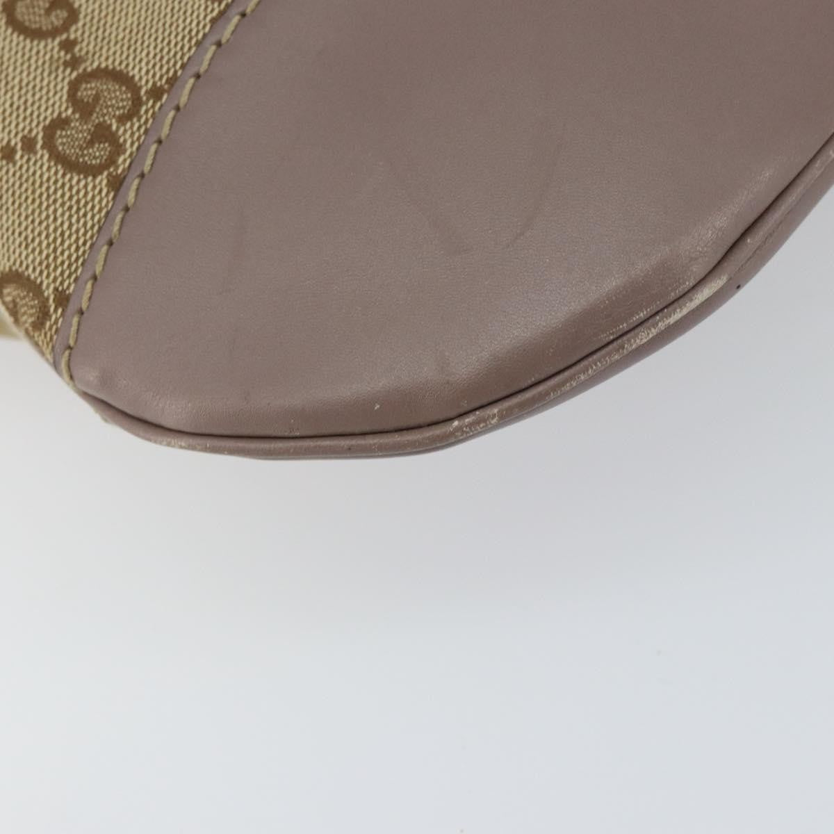 Gucci Mayfair Messenger Gg Canvas And Leather Beige Canvas Shoulder Bag Bag (Pre-Owned)