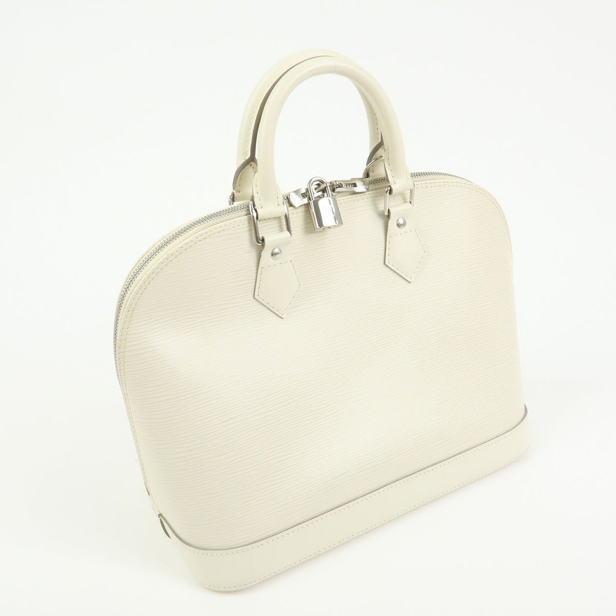 Louis Vuitton Alma Epi Leather White Leather Handbag (Pre-Owned)