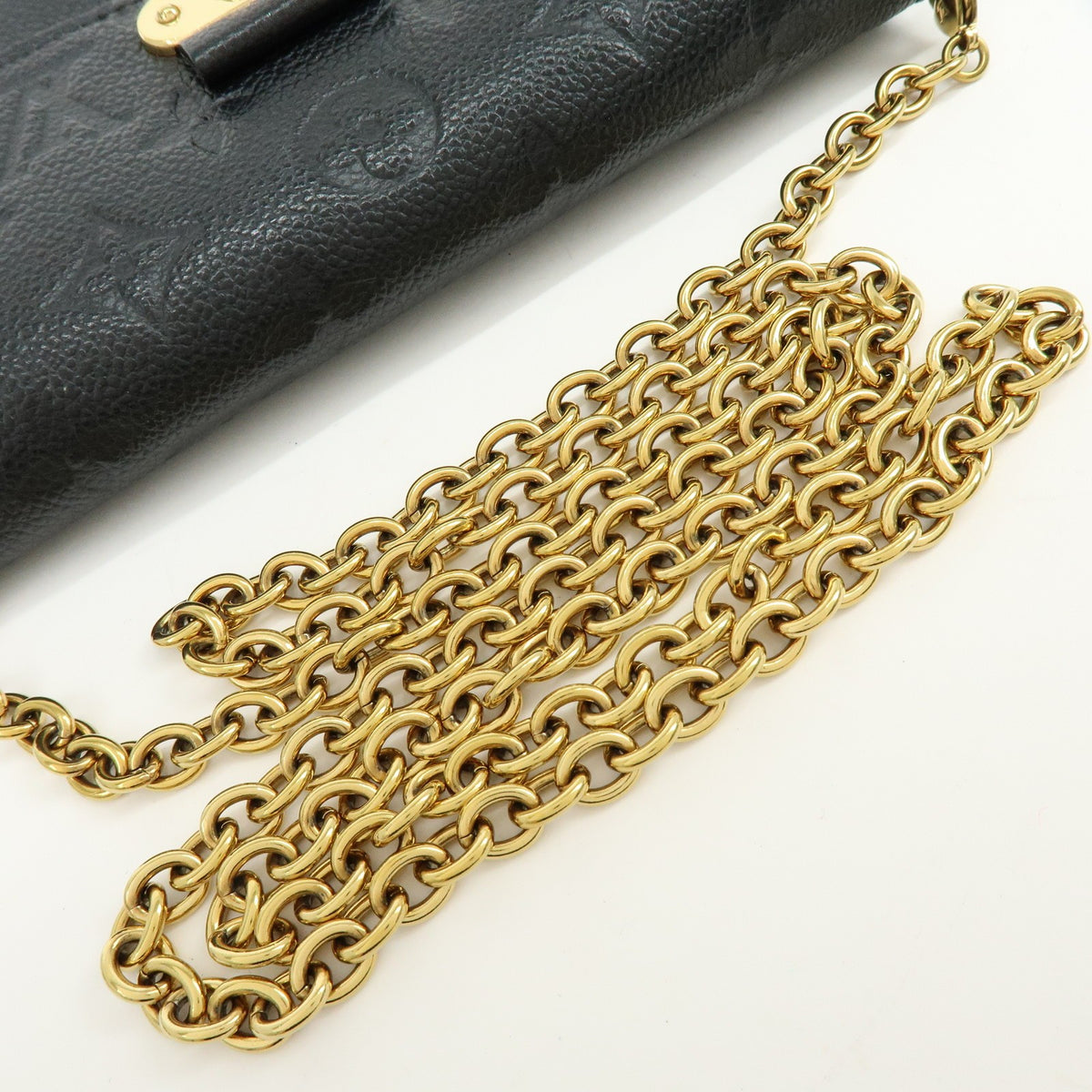 Louis Vuitton Vavin Chain Monogram Empreinte Leather Black Leather Crossbody Bag Bag (Pre-Owned)