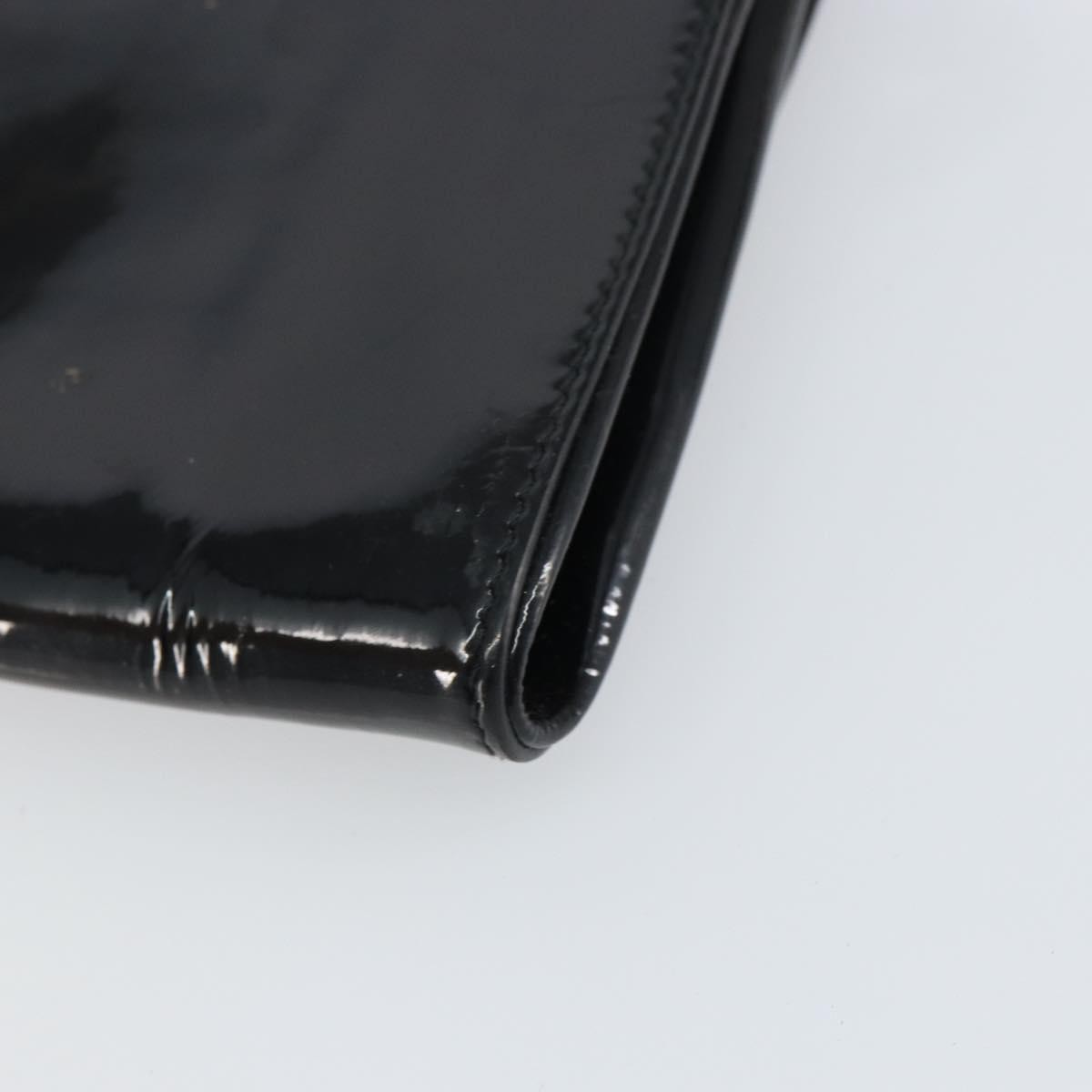 Fendi Vintage Enamel Black Patent_Leather Shoulder Bag Bag (Pre-Owned)