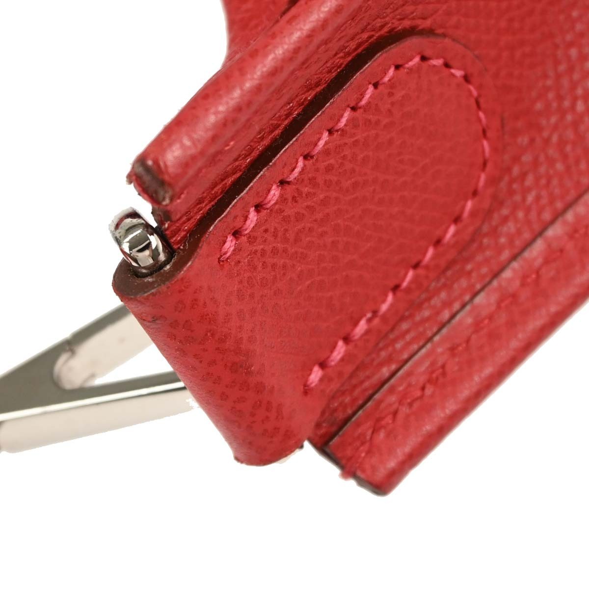 Hermes Evelyne Bag Gen I Epsom Red Leather Handbag (Pre-Owned)