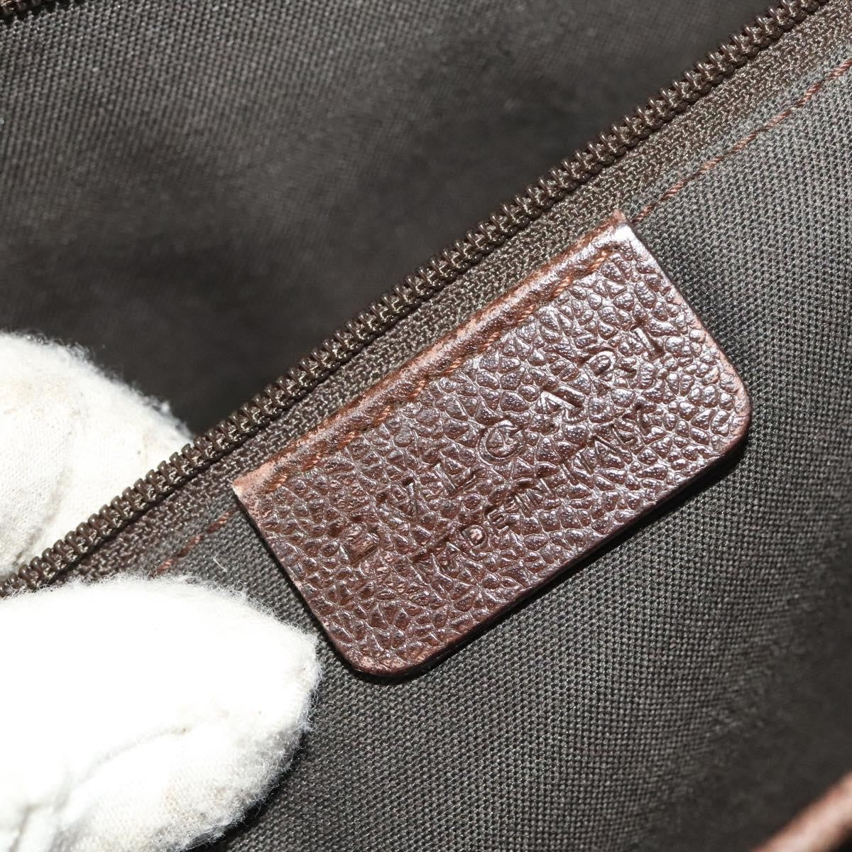 Bvlgari Flap Leather Brown Leather Shoulder Bag Bag (Pre-Owned)