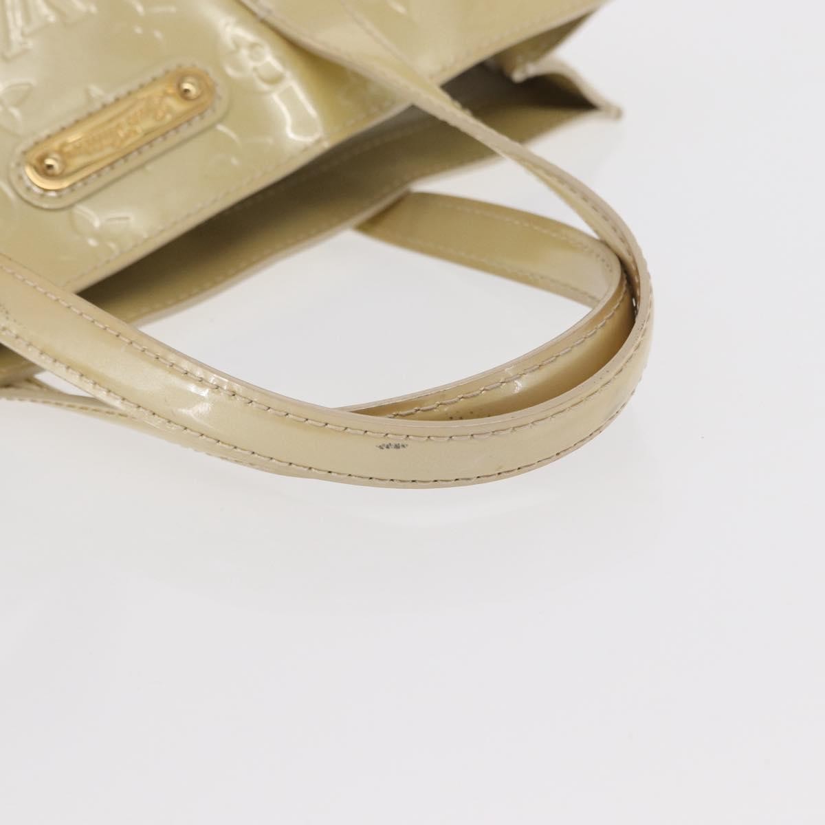 Louis Vuitton Wilshire Monogram Vernis Beige Patent_Leather Handbag (Pre-Owned)