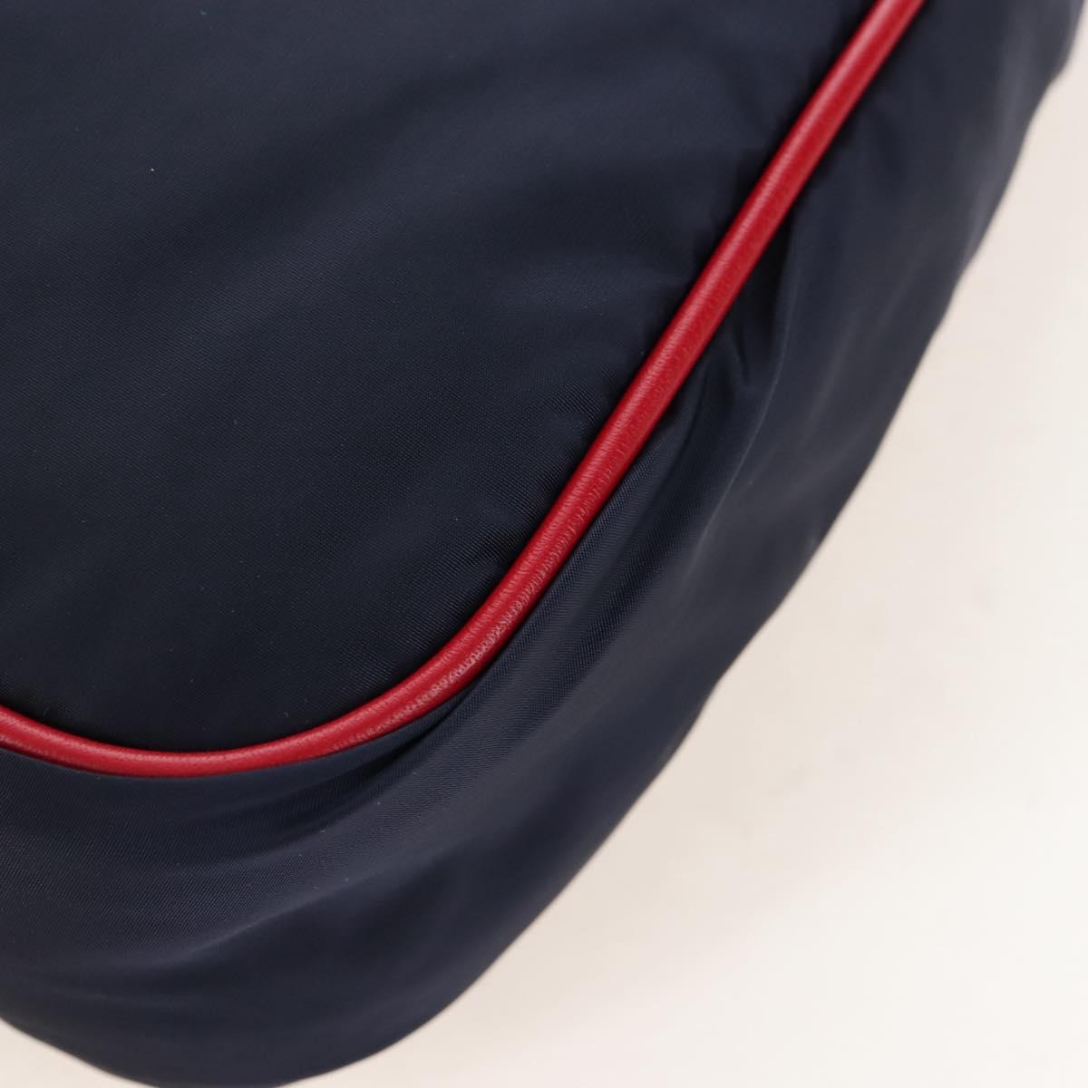 Saint Laurent Le 5 A 7 Hobo Nylon Navy Nylon Shoulder Bag Bag (Pre-Owned)