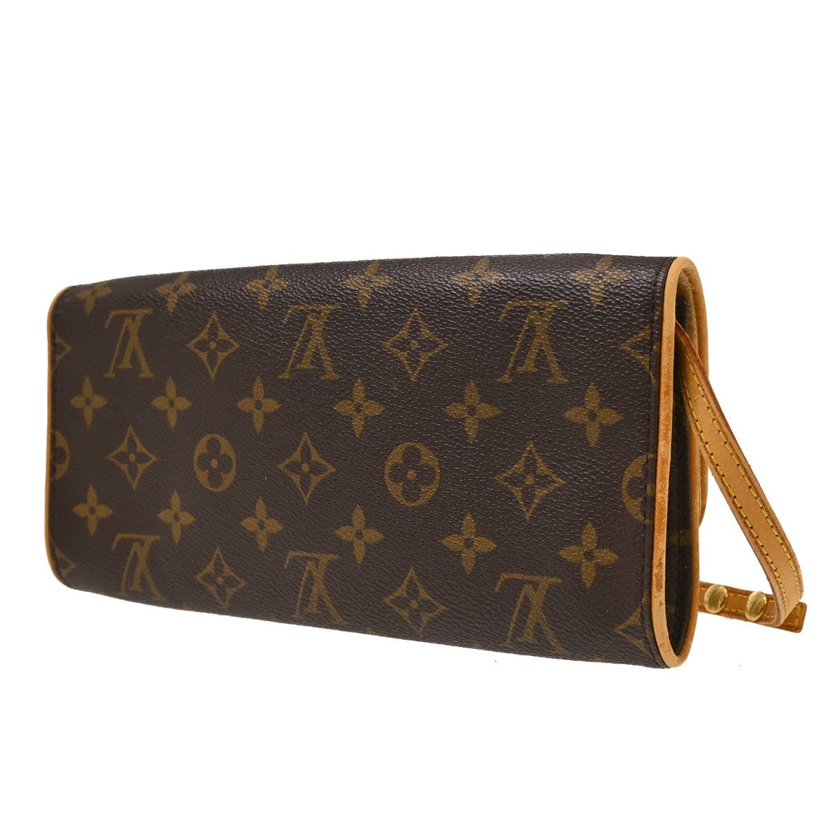Louis Vuitton Twin Canvas Brown Canvas Clutche & Pouche Bag (Pre-Owned)