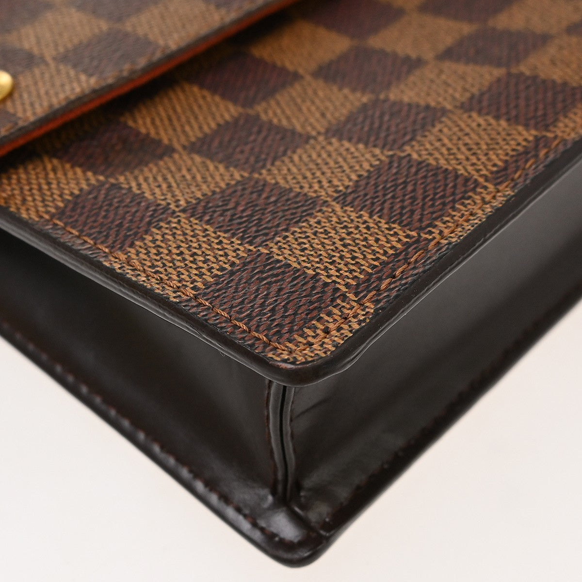 Louis Vuitton Portobello Messenger Damier Ebene Brown Canvas Shoulder Bag Bag (Pre-Owned)