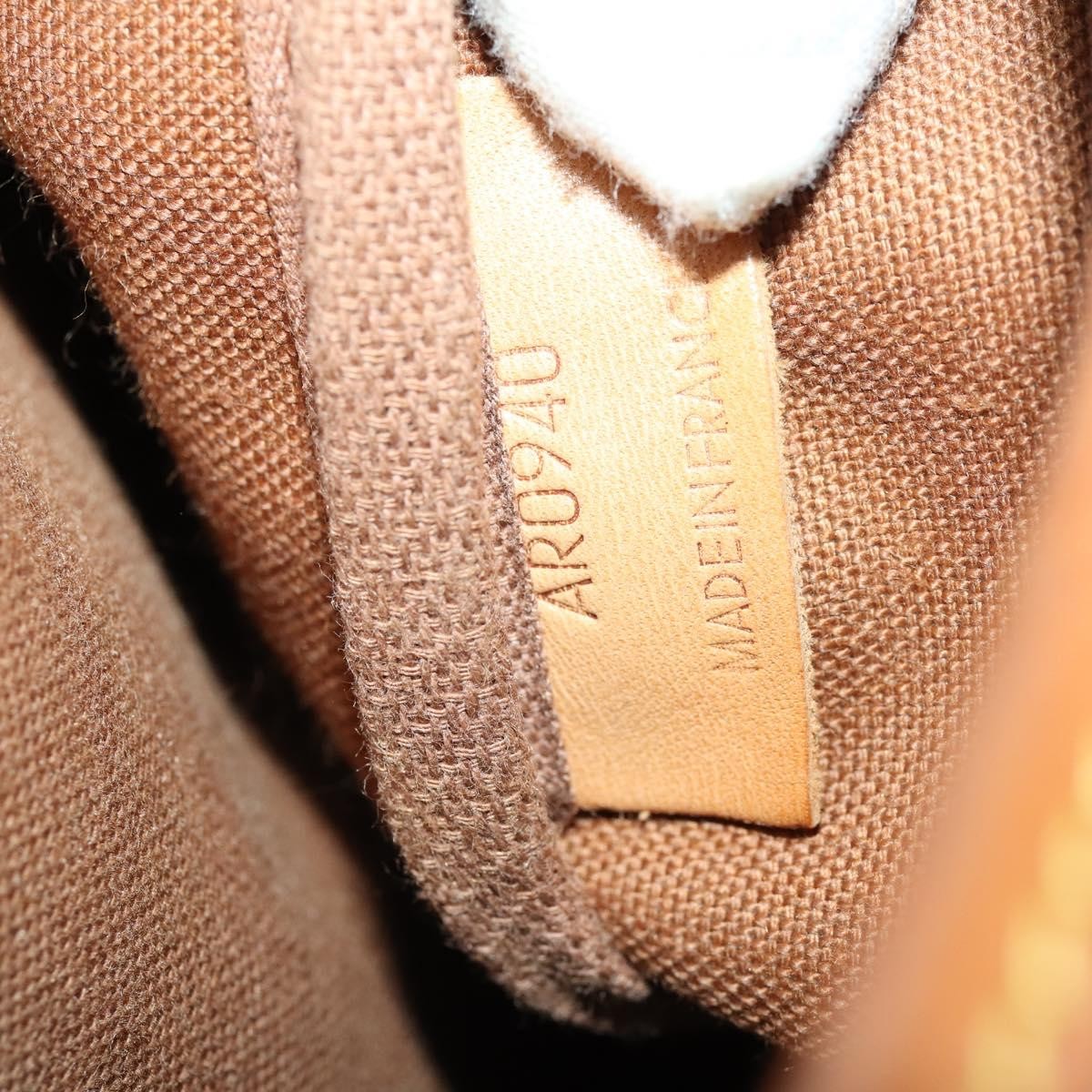Louis Vuitton Saumur Monogram Canvas Brown Canvas Shoulder Bag Bag (Pre-Owned)