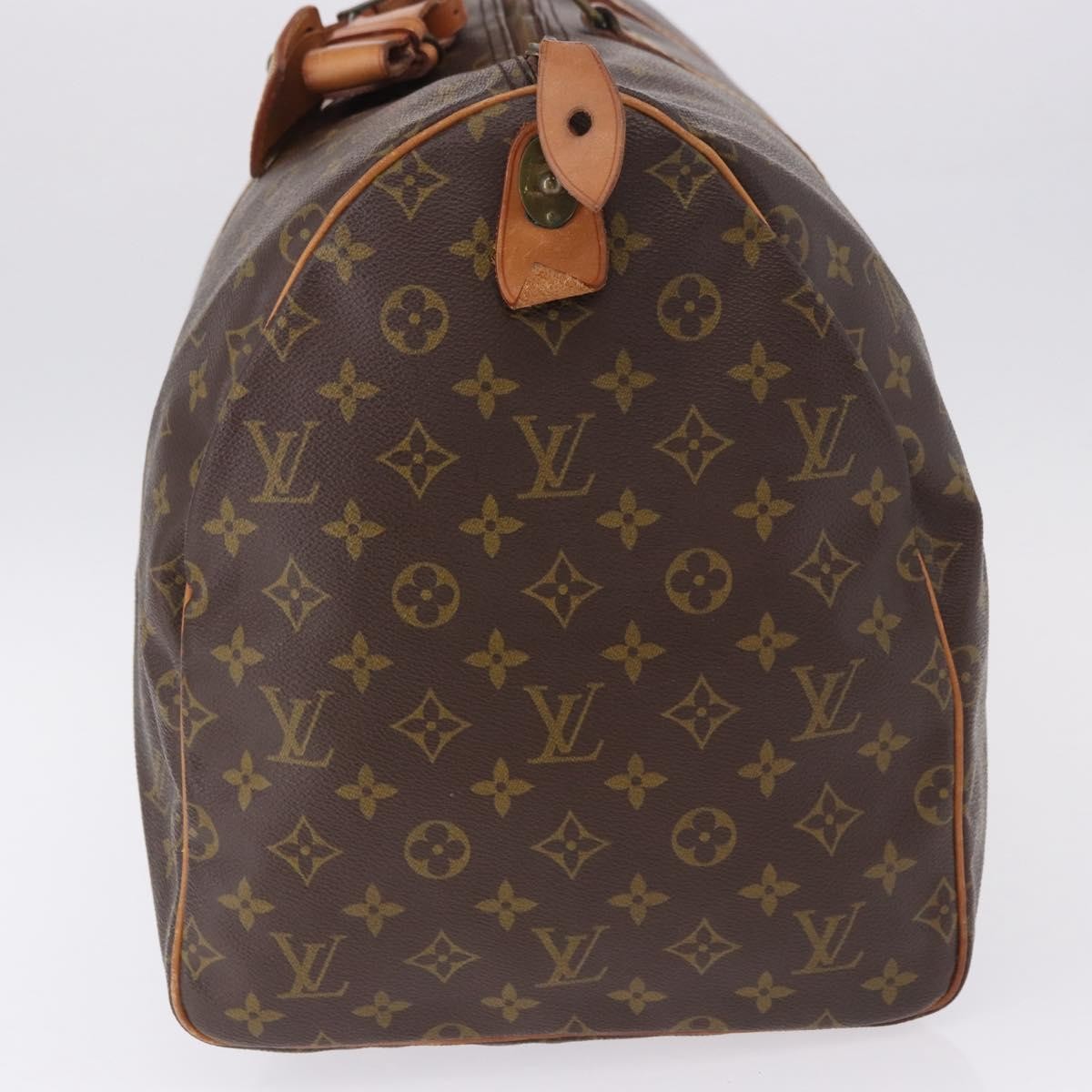 Louis Vuitton Keepall Monogram Brown Canvas Travel Bag Bag (Pre-Owned)
