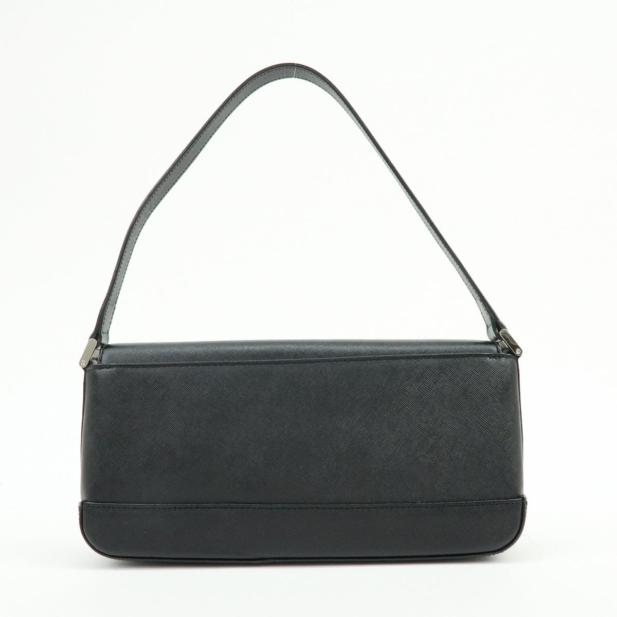 Burberry Shoulder Bag Leather Black Leather Shoulder Bag Bag (Pre-Owned)