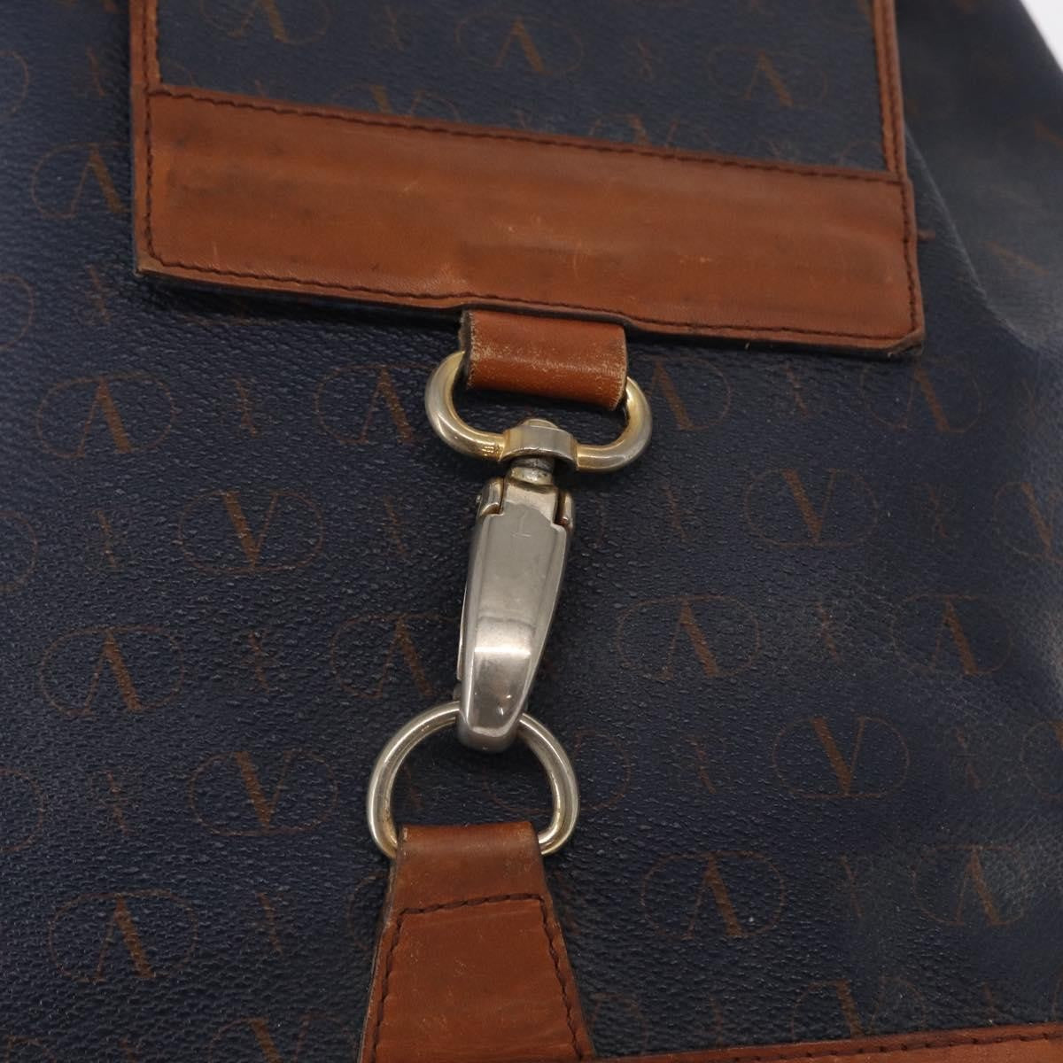 Valentino Garavani Vintage Leather Navy Leather Backpack Bag (Pre-Owned)