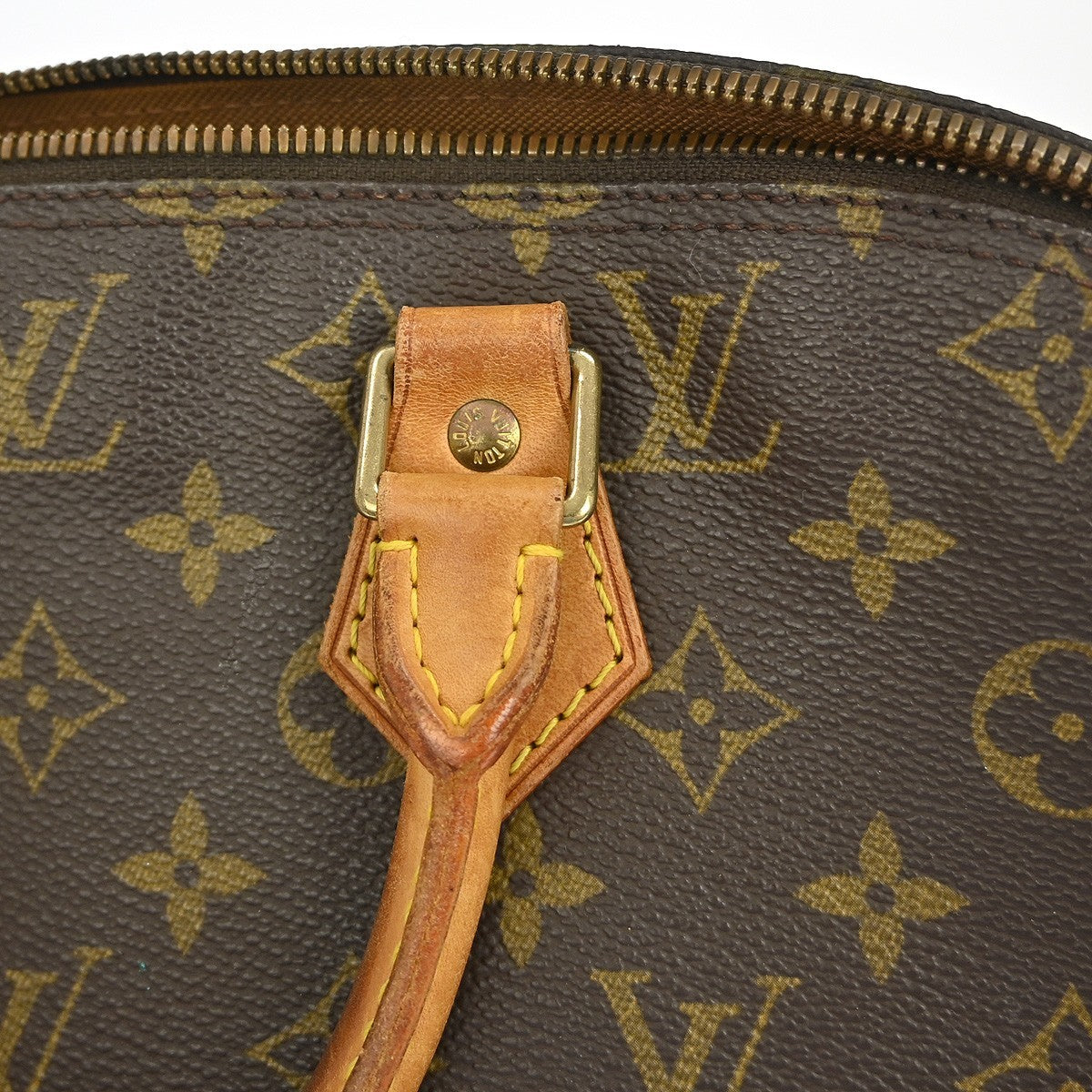 Louis Vuitton Alma Monogram Brown Canvas Handbag (Pre-Owned)