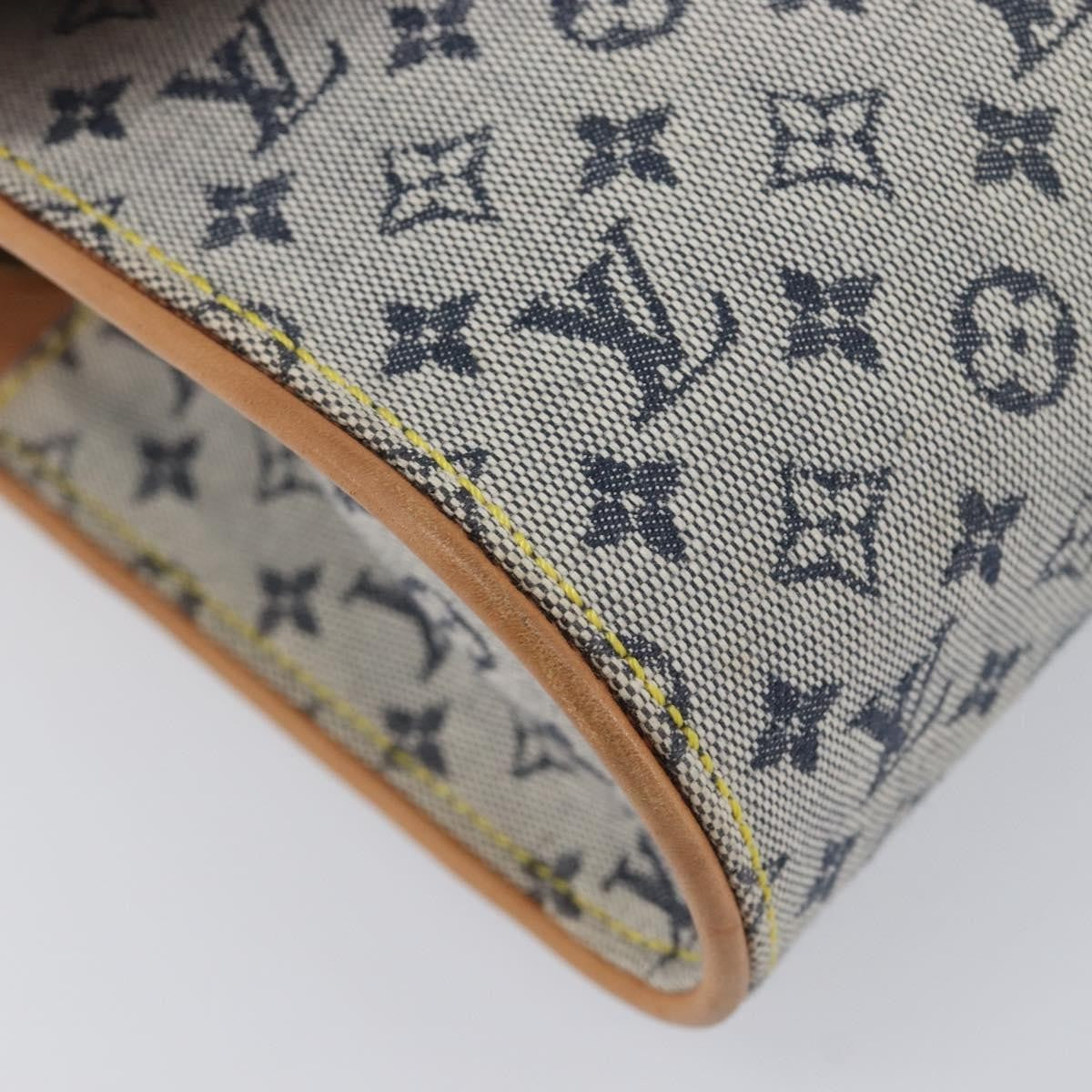 Louis Vuitton Camille Mini Lin Blue Canvas Handbag (Pre-Owned)
