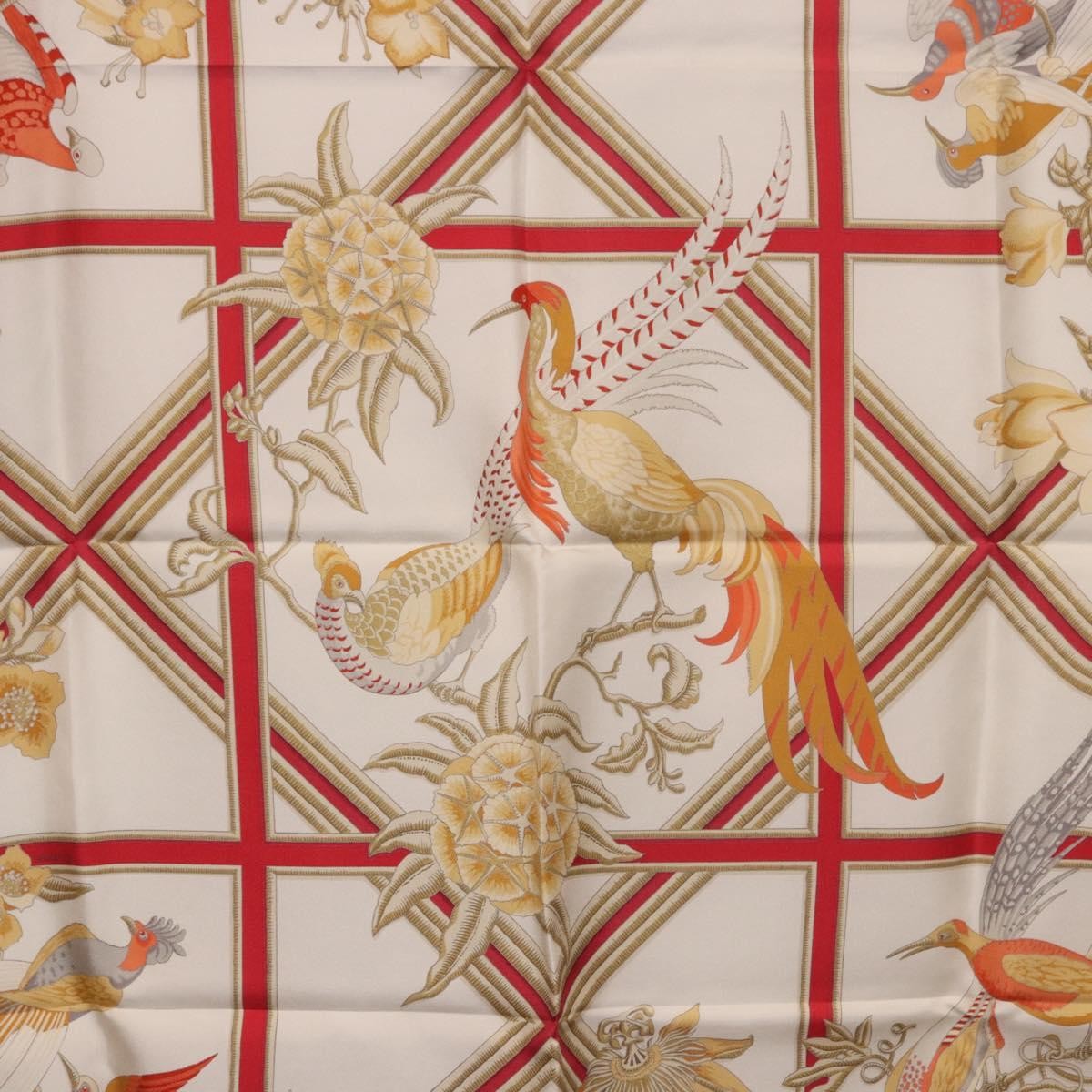 Hermes Carré 90 Silk Multicolor Red Silk Scarve & Shawl Accessory (Pre-Owned)
