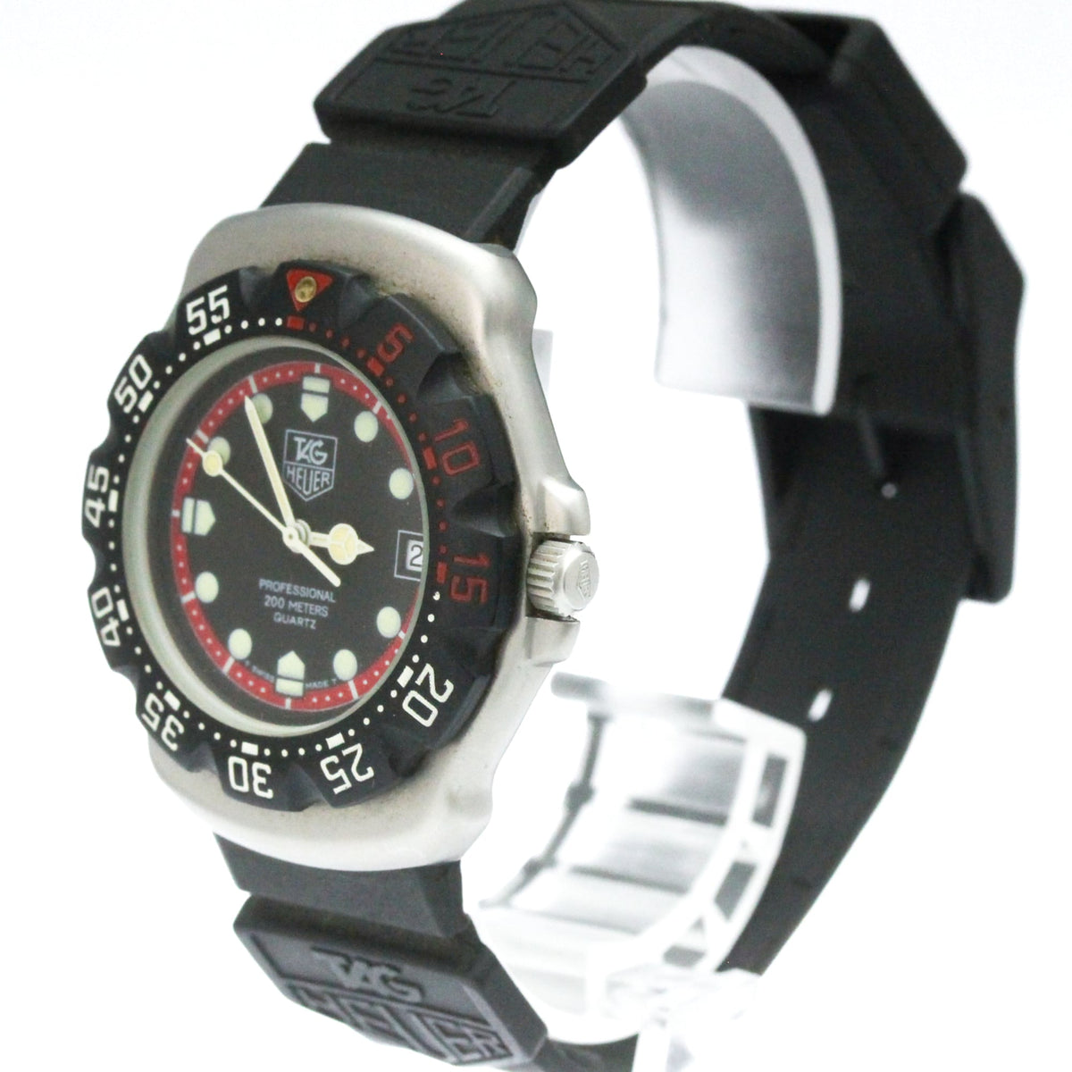 Tag Heuer Formula 1 Lady Stainless Steel And Rubber Watch (Pre-Owned)