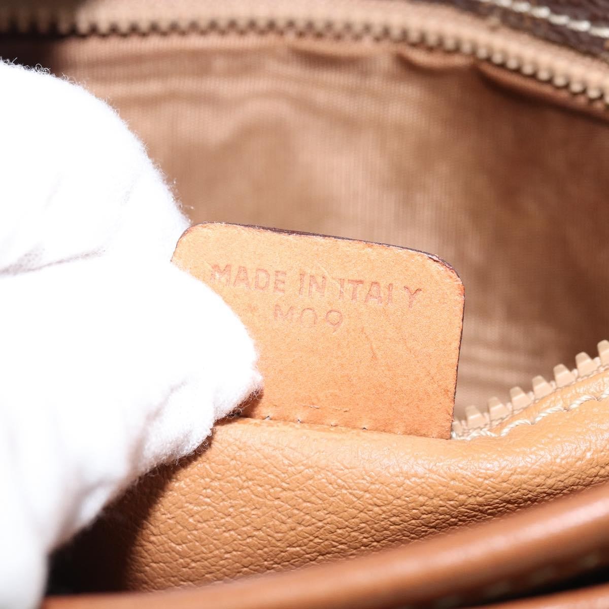 Celine Vintage Macadam Canvas And Leather Brown Pvc Shoulder Bag Bag (Pre-Owned)