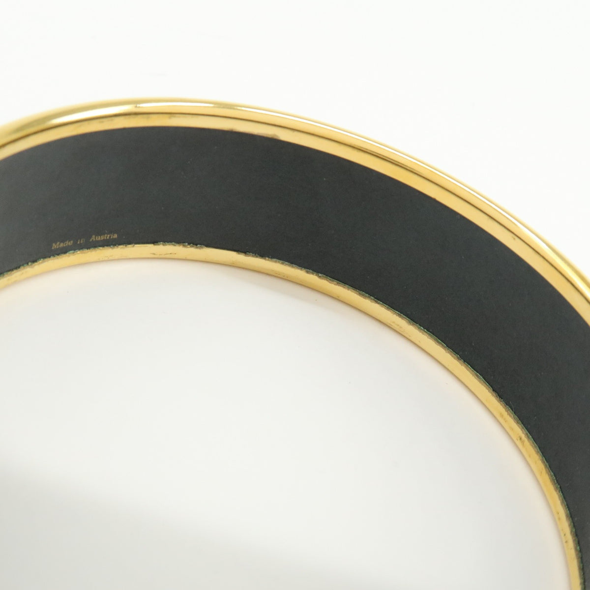 Hermes Caleche Bangle Enamel Gold Gold_Plated Bracelet Jewelry (Pre-Owned)