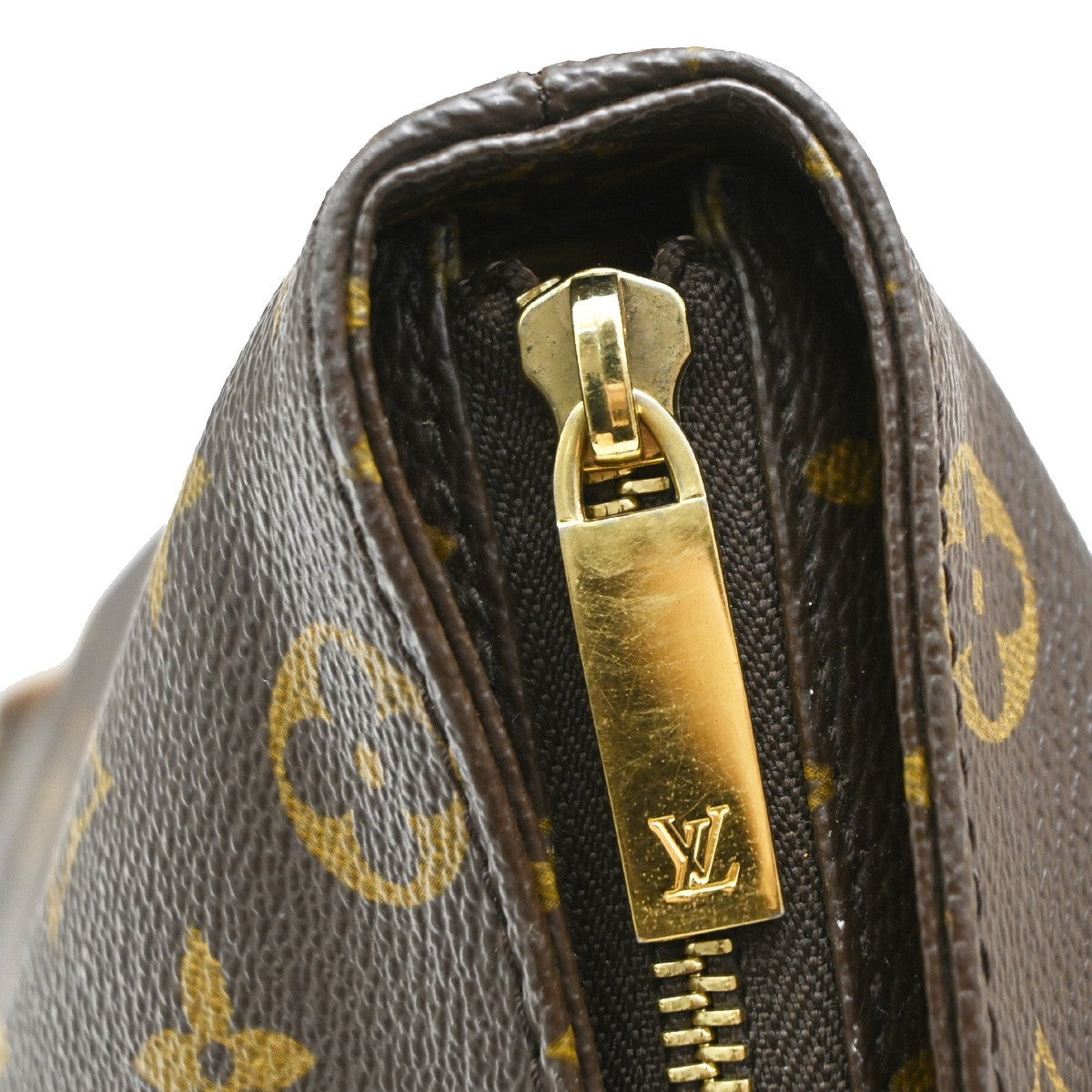 Louis Vuitton Cabas Mezzo Monogram Canvas Brown Canvas Tote Bag Bag (Pre-Owned)