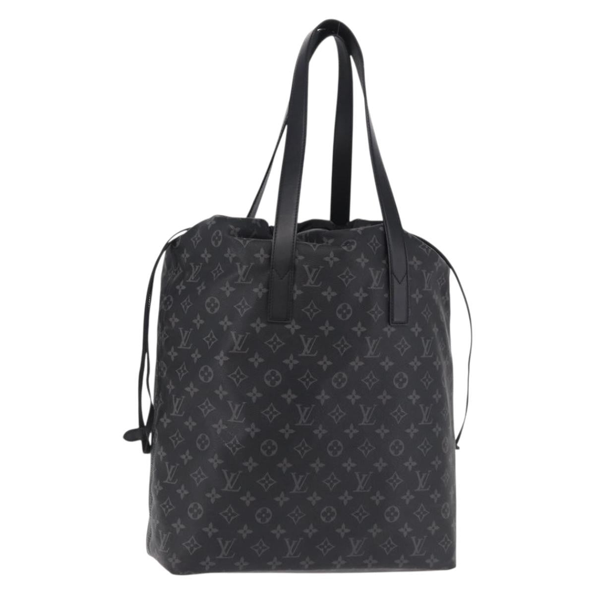 Louis Vuitton Cabas Light Drawstring Monogram Eclipse Canvas Black Canvas Tote Bag Bag (Pre-Owned)