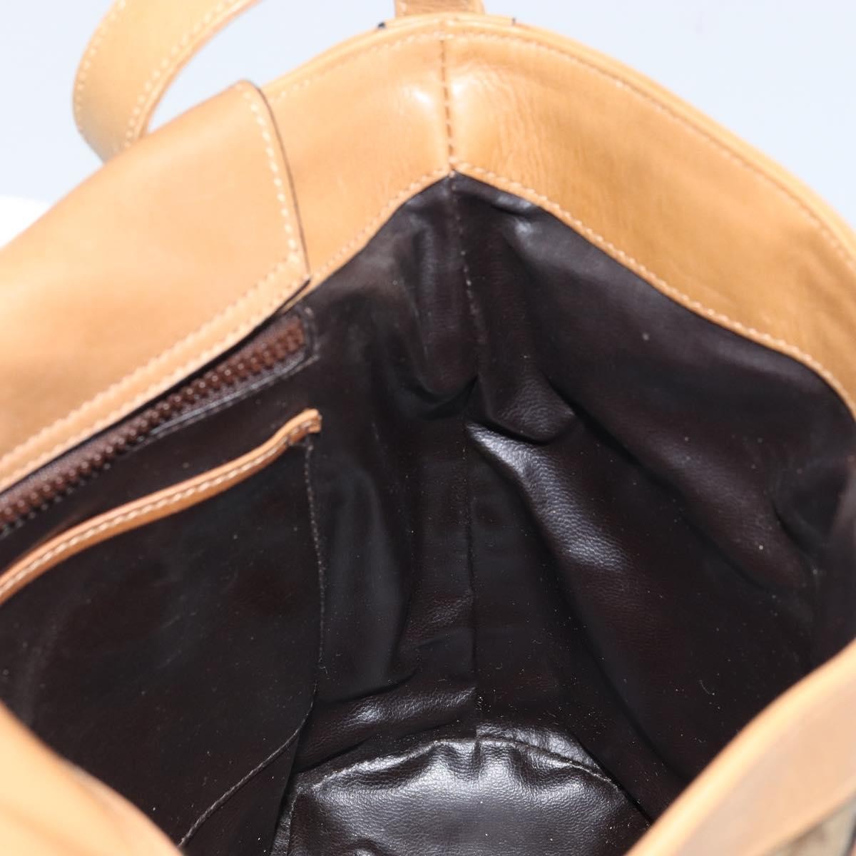 Celine C Sulky Canvas And Leather Beige Canvas Shoulder Bag Bag (Pre-Owned)