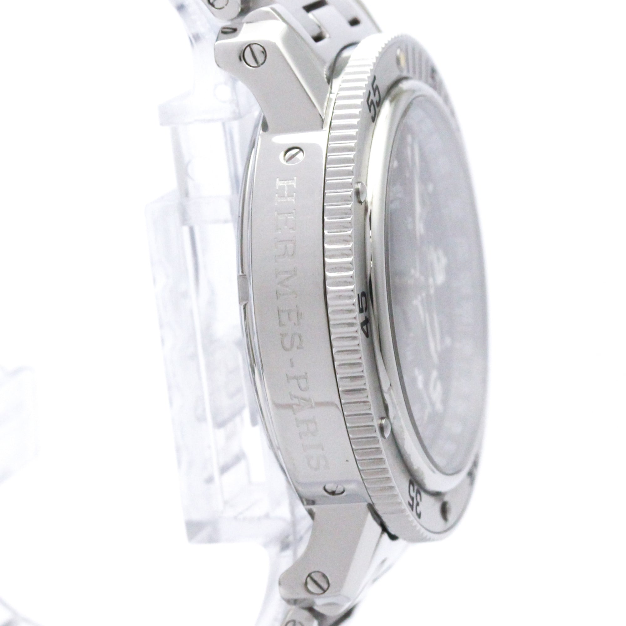 Hermes Clipper Diver Chronograph Quartz Stainless Steel Watch (Pre-Owned)