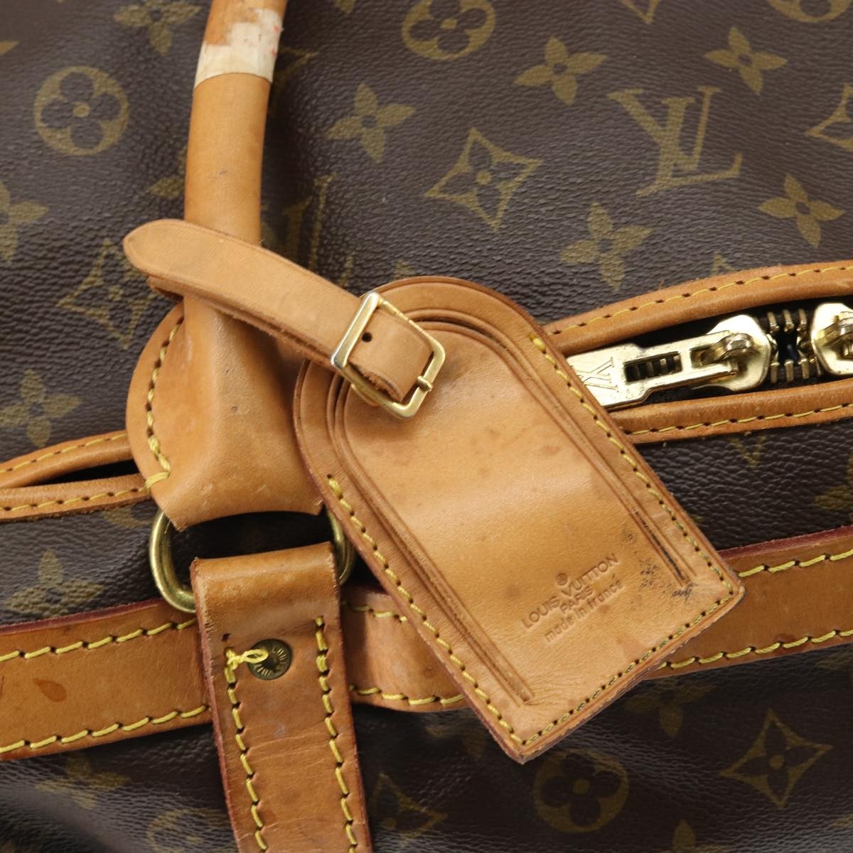 Louis Vuitton Dog Carrier Monogram Canvas Brown Canvas Travel Bag Bag (Pre-Owned)