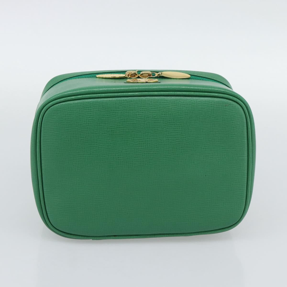Burberry Vanity Leather Green Leather Clutche & Pouche Bag (Pre-Owned)
