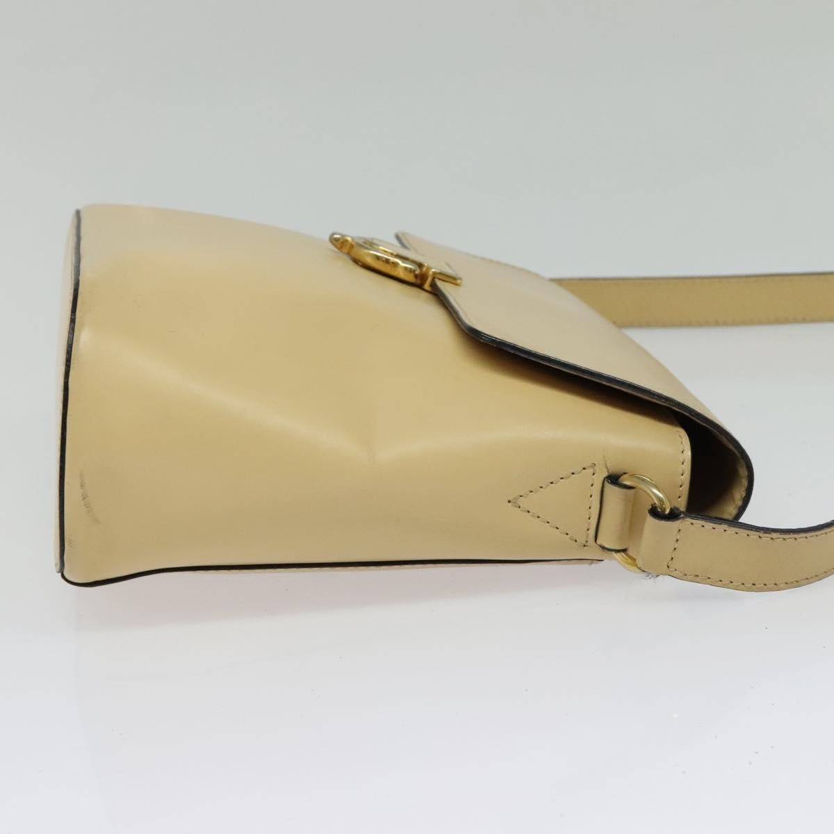 Celine Shoulder Leather Beige Leather Bag (Pre-Owned)