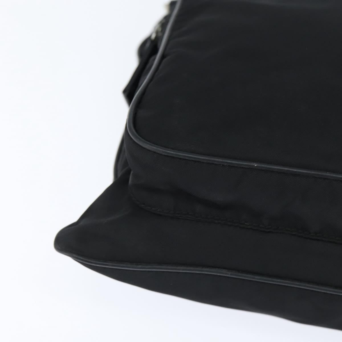 Prada Front Pocket Messenger Tessuto Black Nylon Shoulder Bag Bag (Pre-Owned)