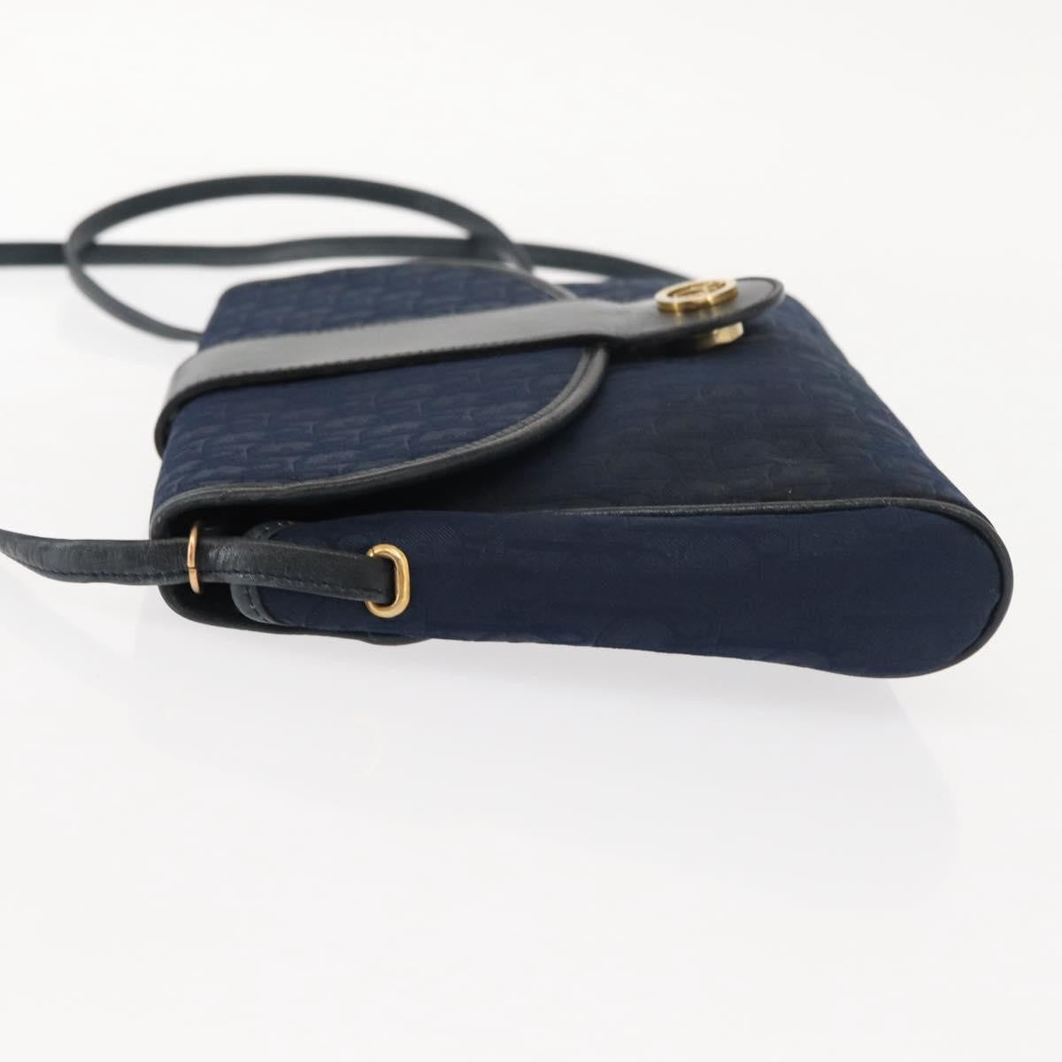 Christian Dior Vintage Trotter Canvas Navy Canvas Shoulder Bag Bag (Pre-Owned)