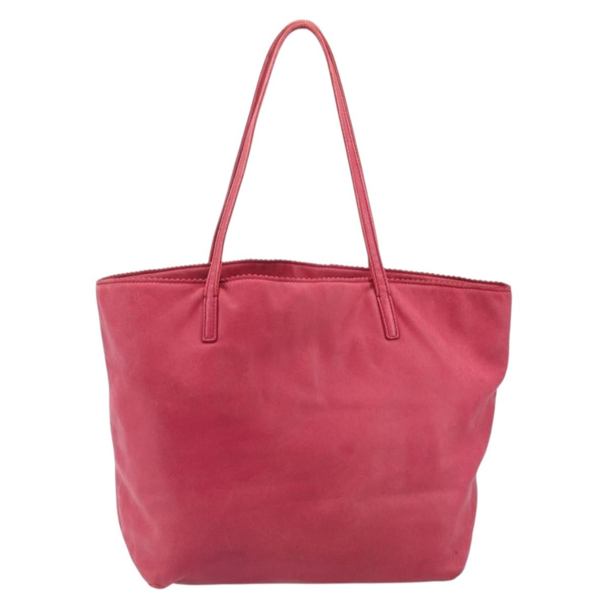 Loewe Tote Leather Pink Leather Tote Bag Bag (Pre-Owned)