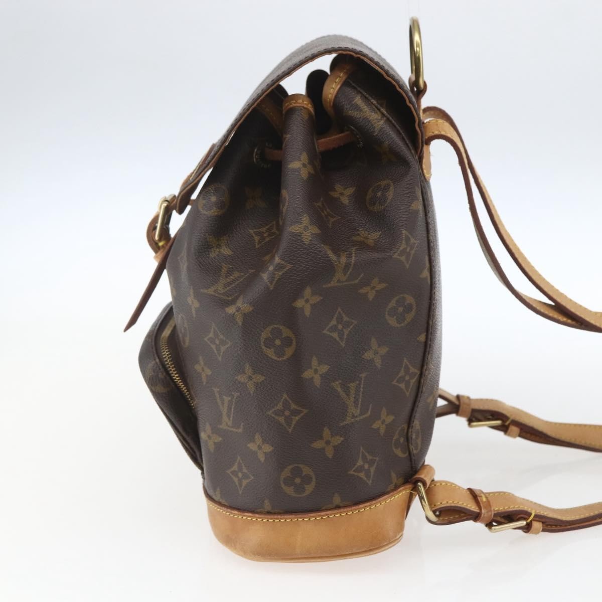 Louis Vuitton Vintage Montsouris Monogram Canvas Brown Canvas Backpack Bag (Pre-Owned)