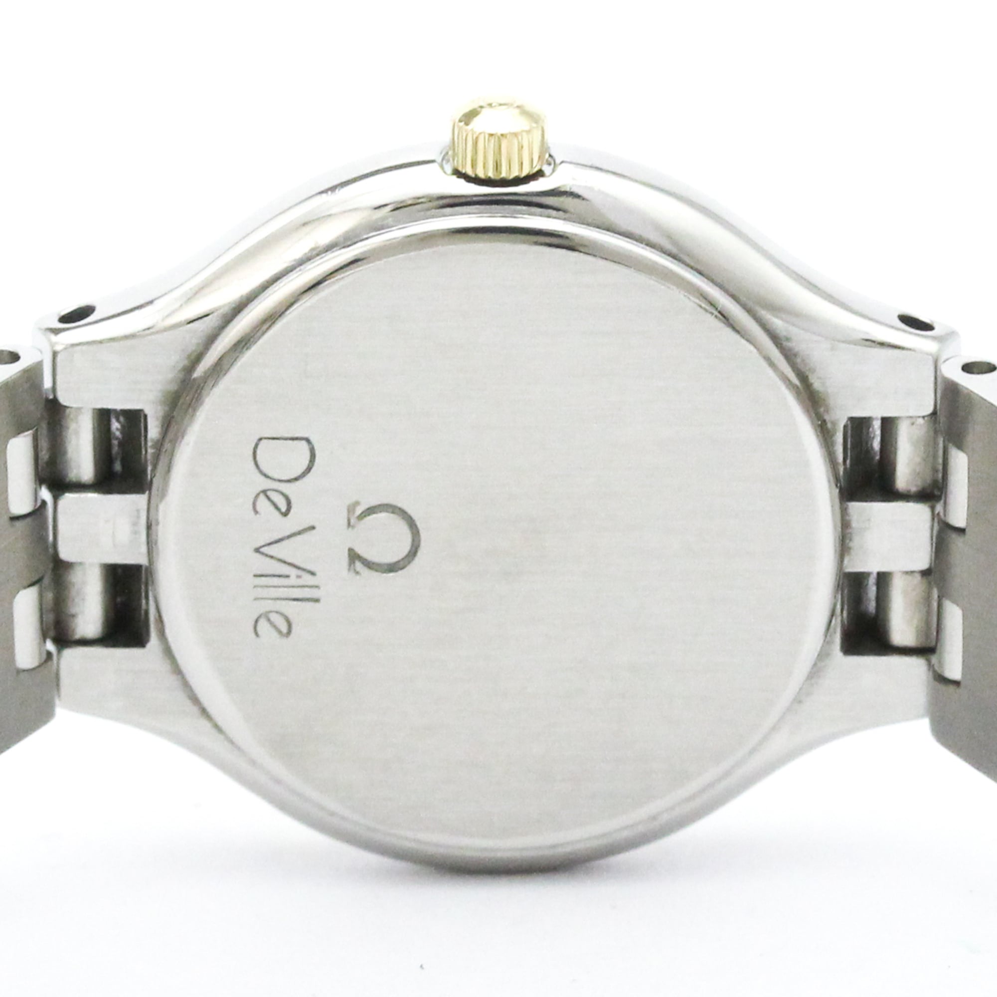 Omega De Ville Quartz Stainless Steel And Yellow Gold Watch (Pre-Owned)