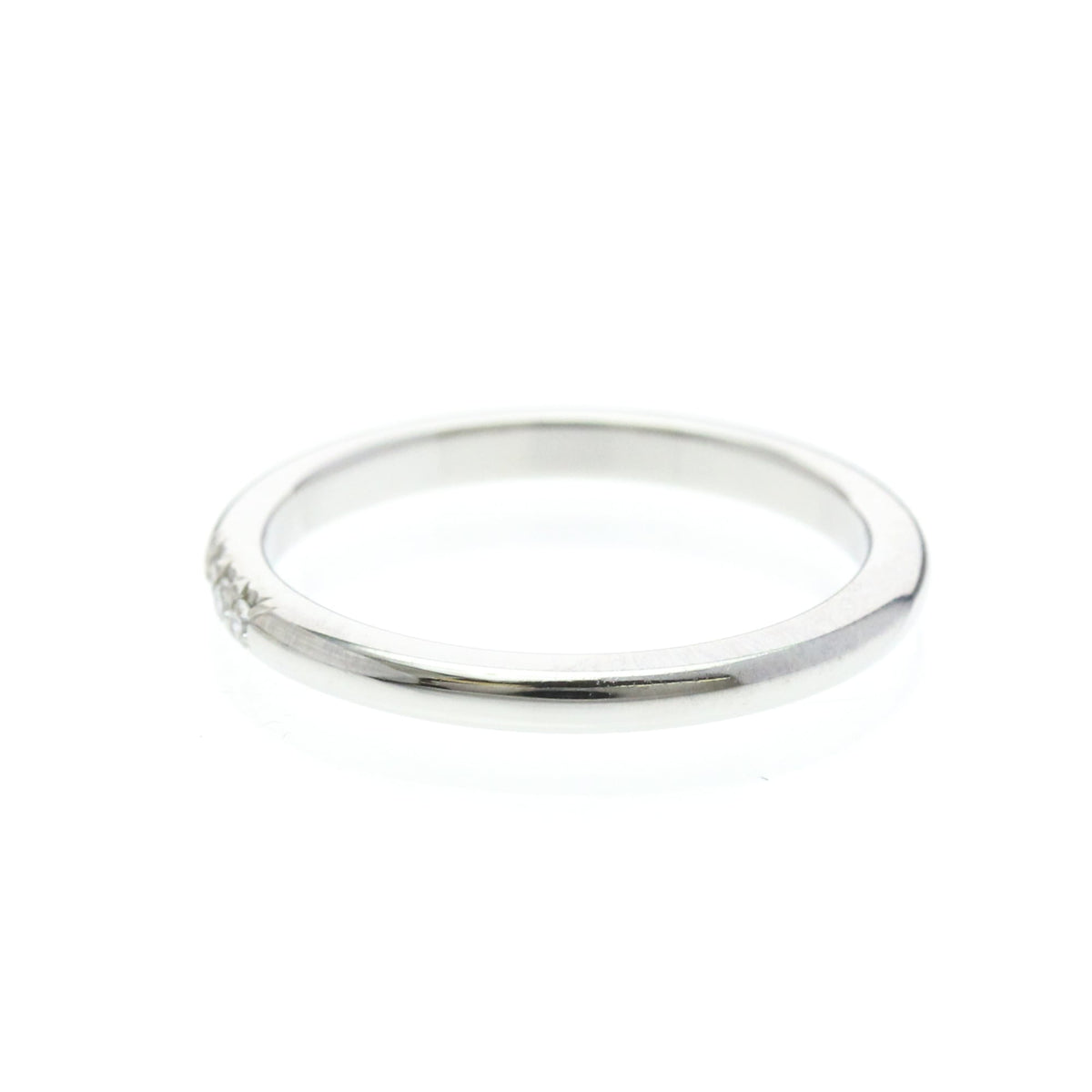 Tiffany & Co. Forever Wedding Band 950 Platinum With Diamonds Silver Platinum Ring Jewelry (Pre-Owned)