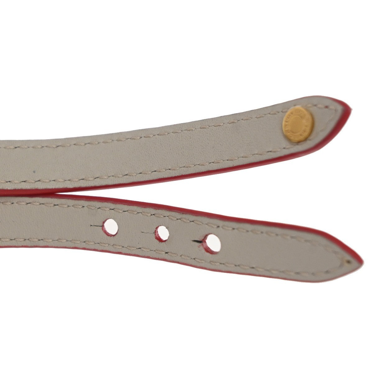 Bvlgari Serpenti Forever Double Wrap Leather Red Leather Bracelet Jewelry (Pre-Owned)