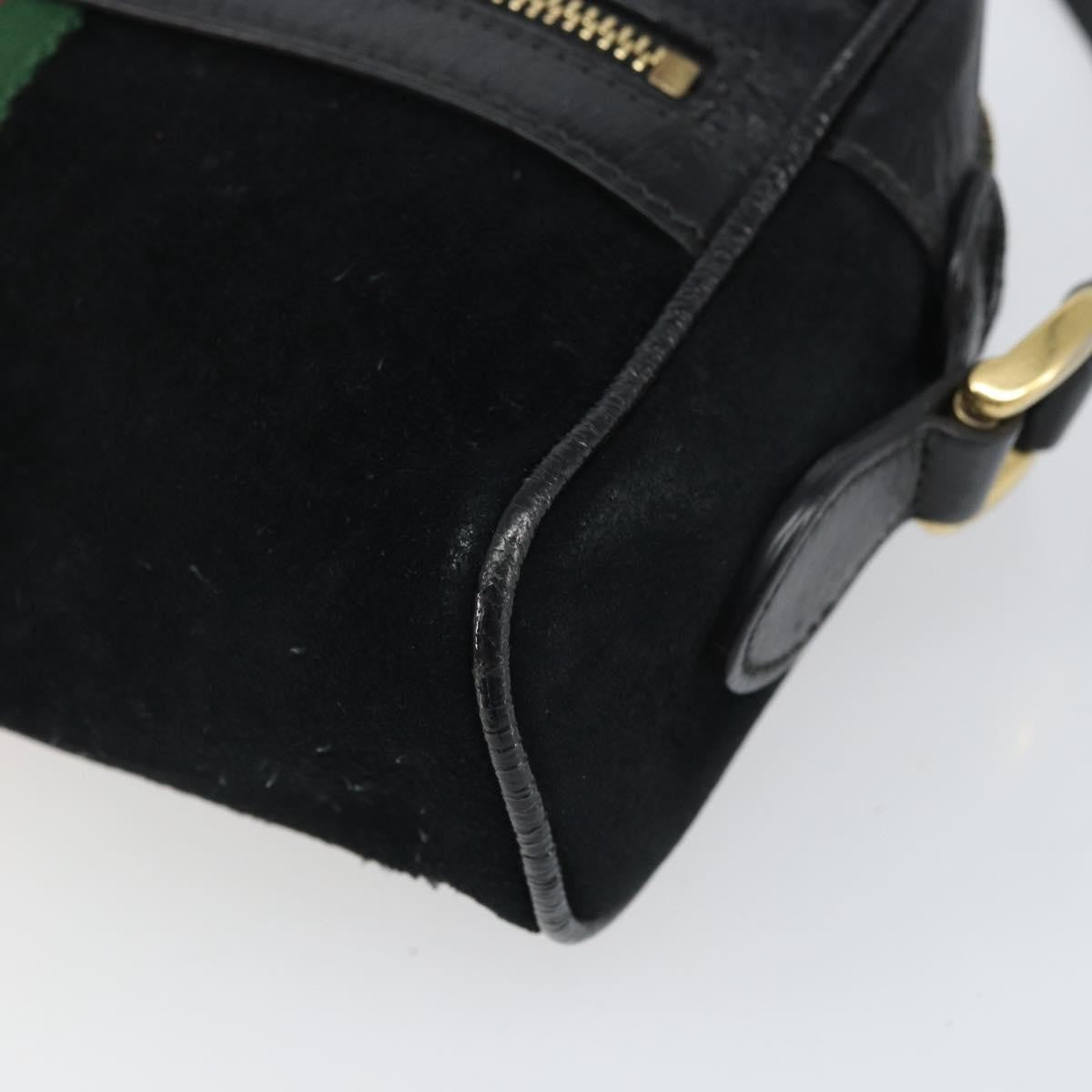 Gucci Ophidia Suede Black Suede Shoulder Bag Bag (Pre-Owned)