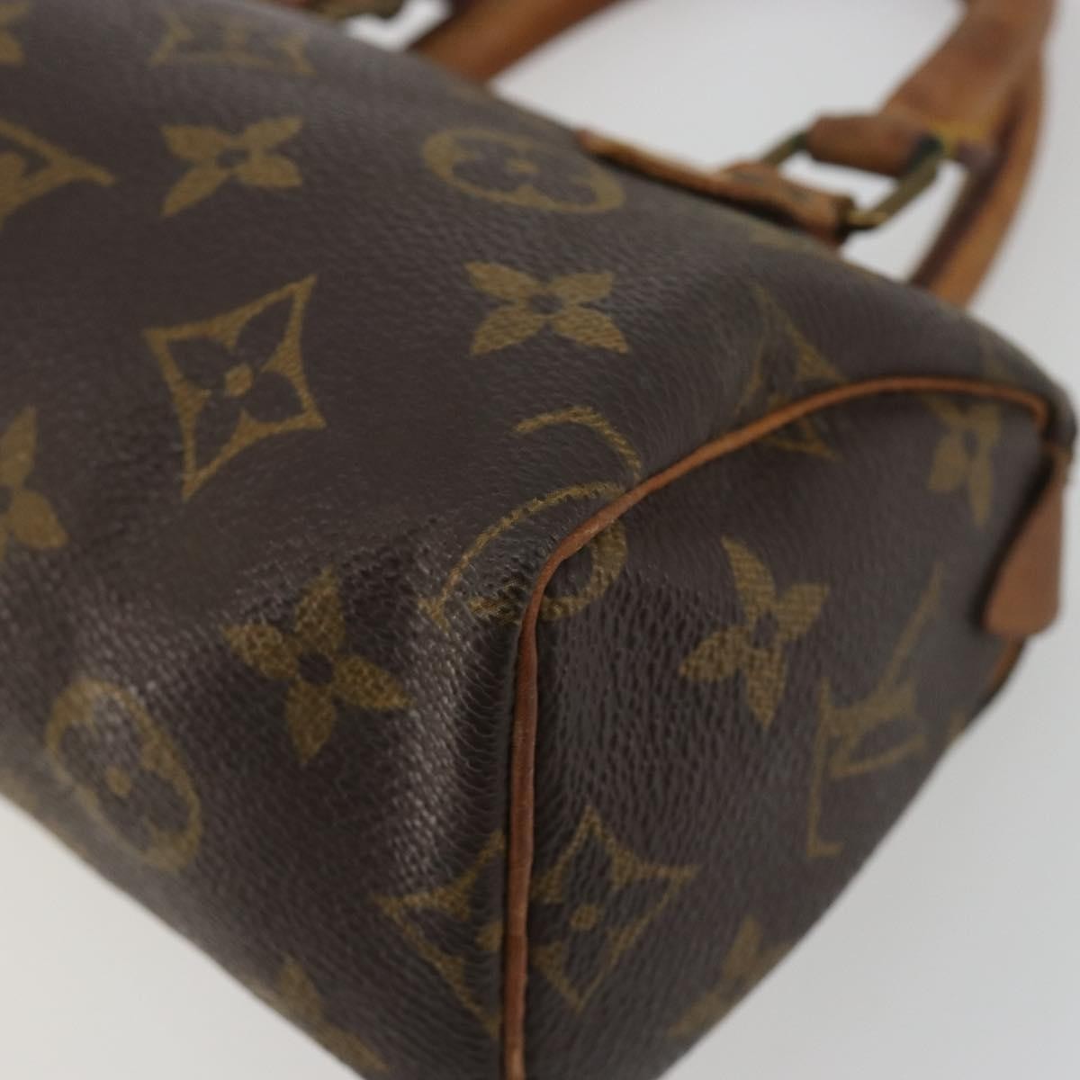 Louis Vuitton Speedy Mini Hl Monogram Canvas Brown Canvas Handbag (Pre-Owned)